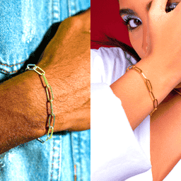 Linked Harmony Couple's Bracelet Set