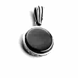 Black Stone Silver Pendant