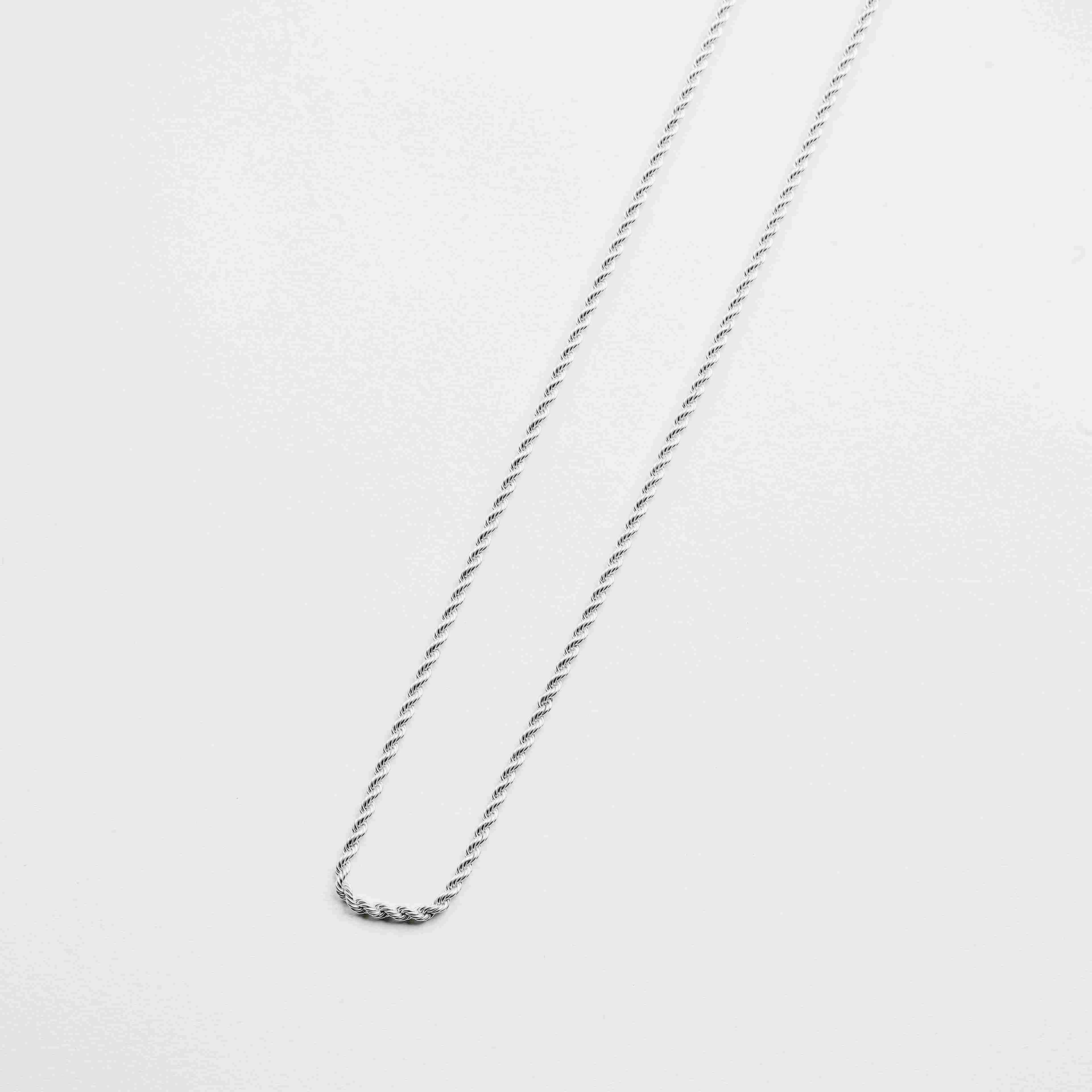 Twisted Silver Necklace
 - silver
