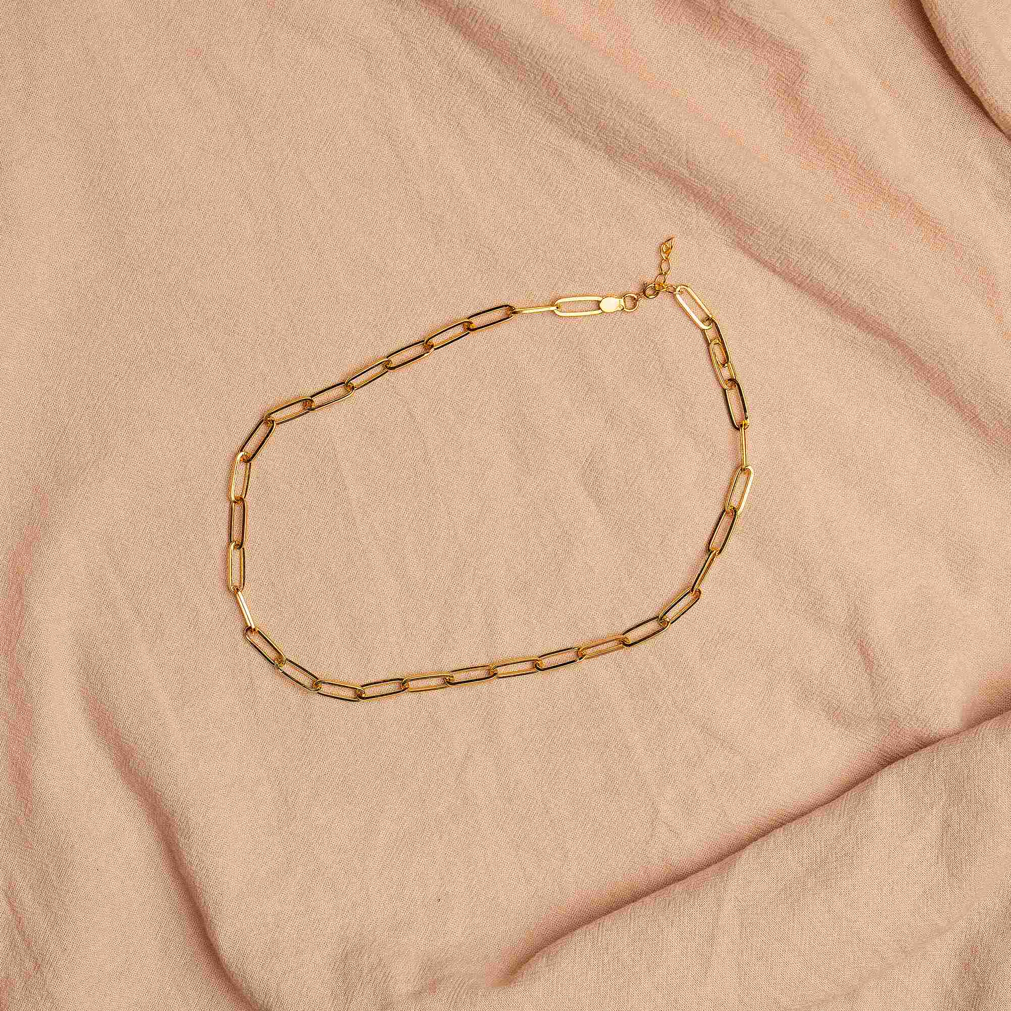 Linked gold Necklace
