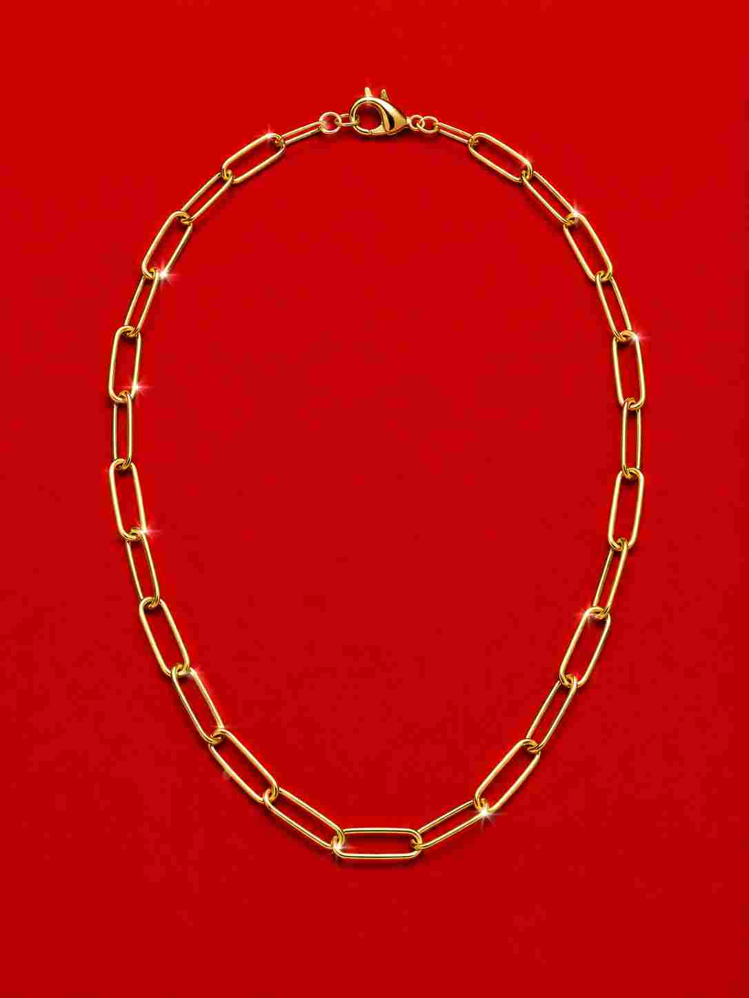 Linked gold Necklace