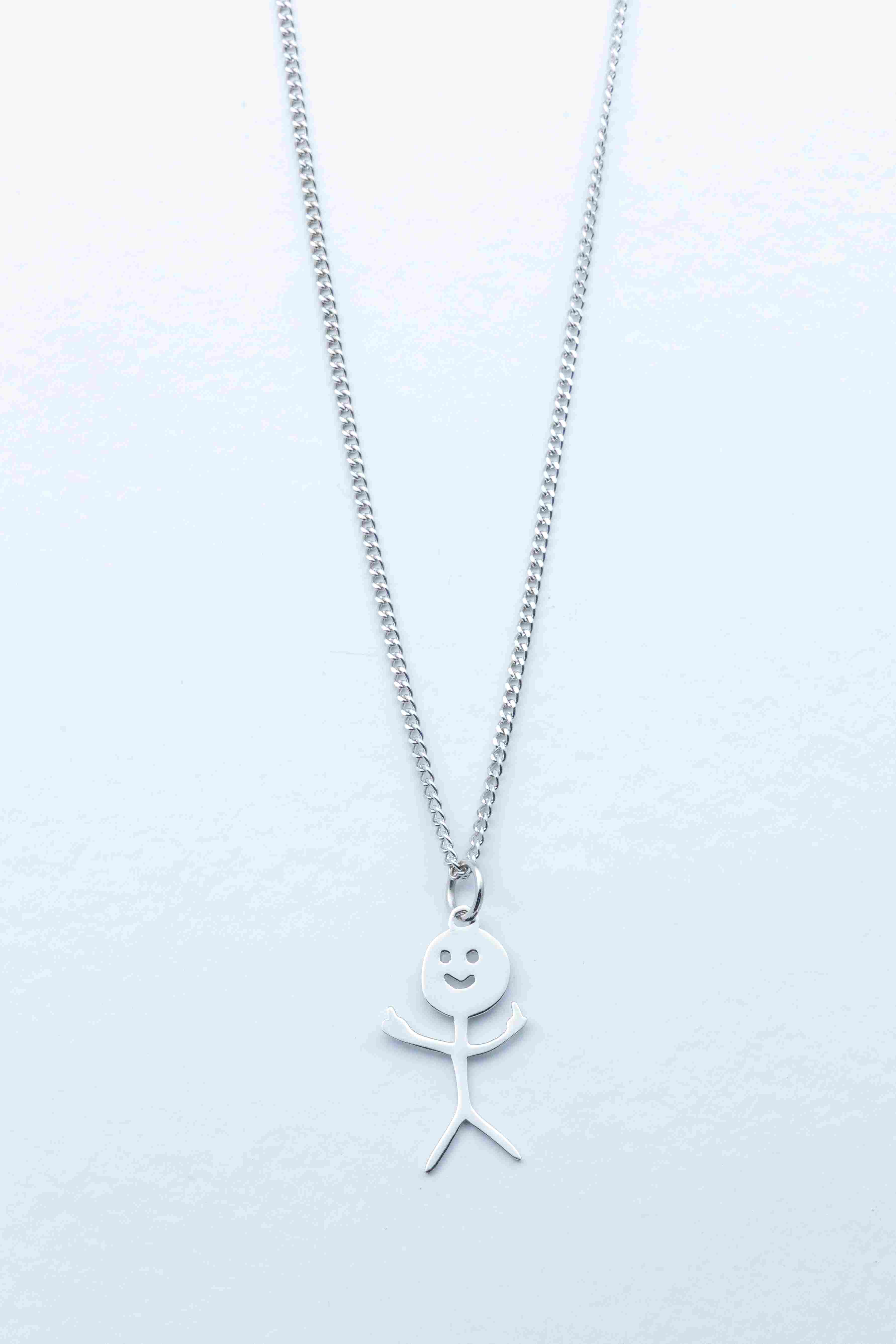 Fu*k Off Silver Necklace