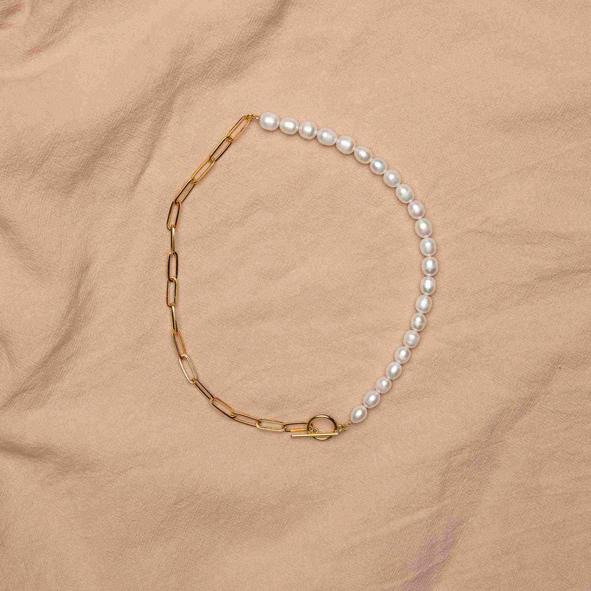 Moon with Gold Necklace