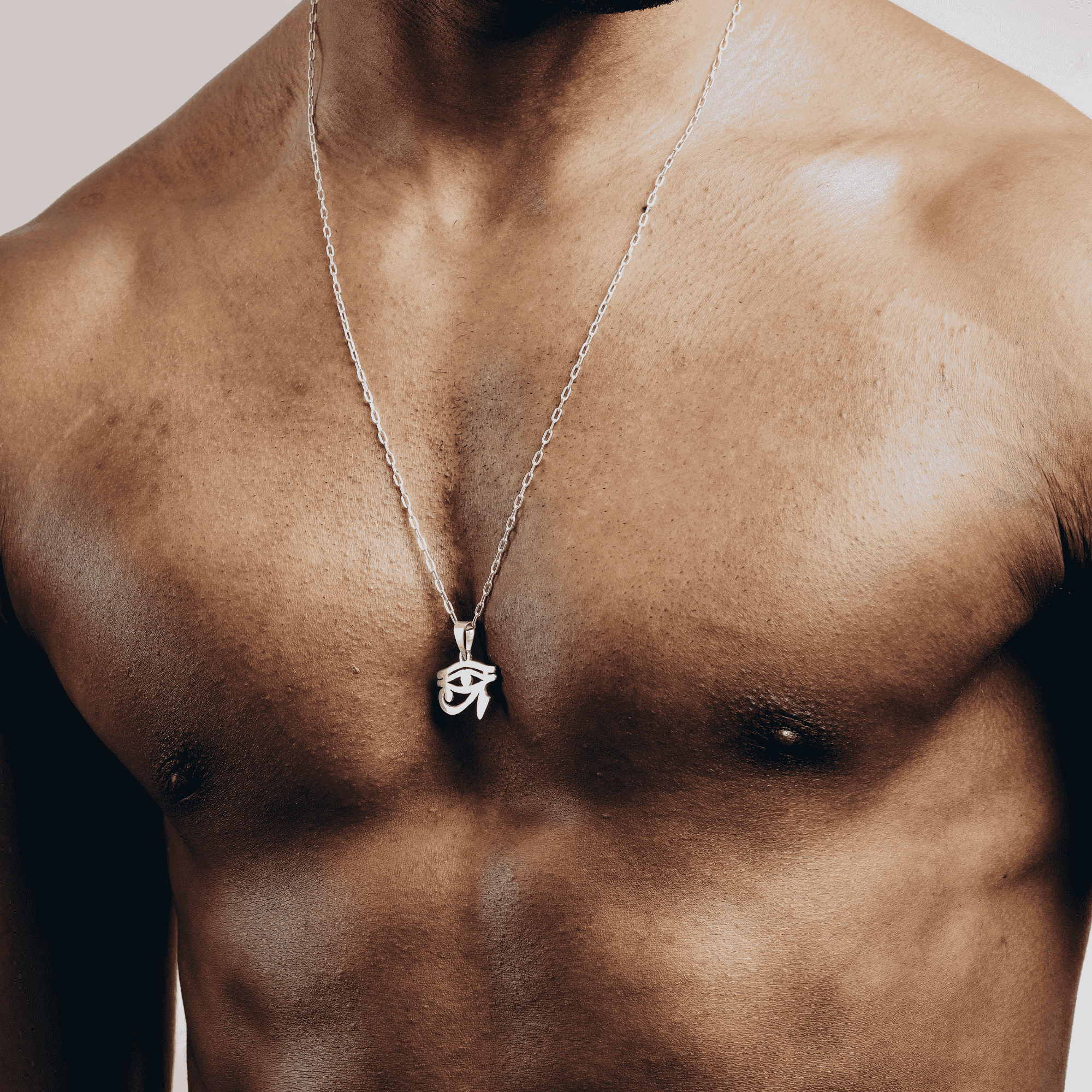 Eye Of Horus Silver Necklace 