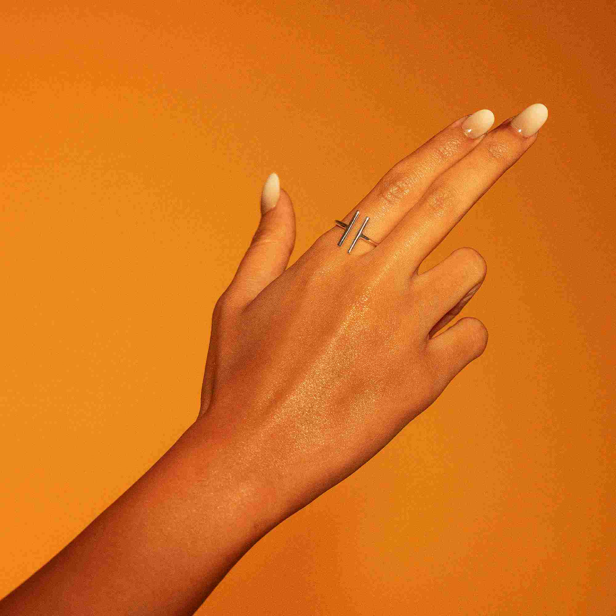 Double Path Silver Ring