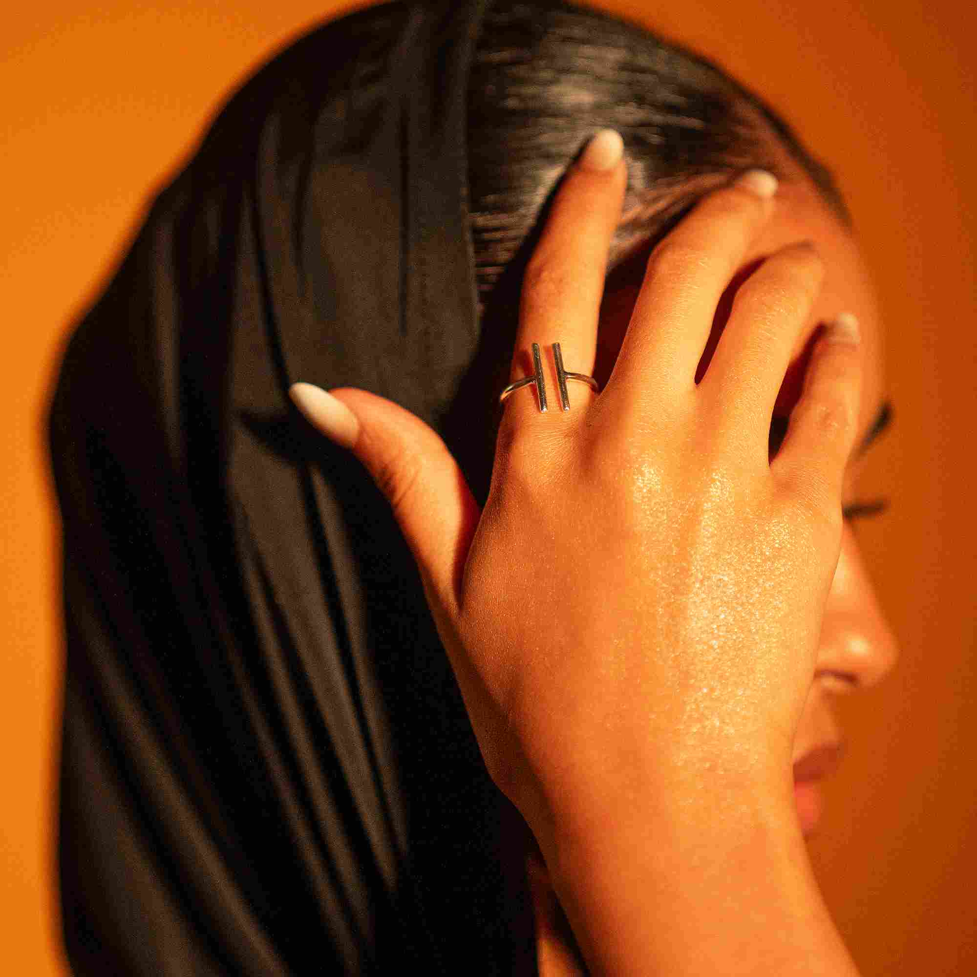 Double Path Silver Ring