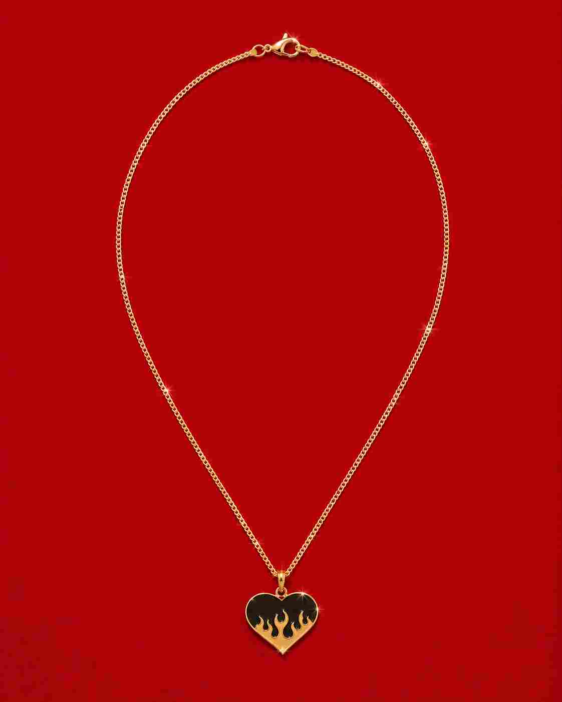 Fiery Heart Necklace