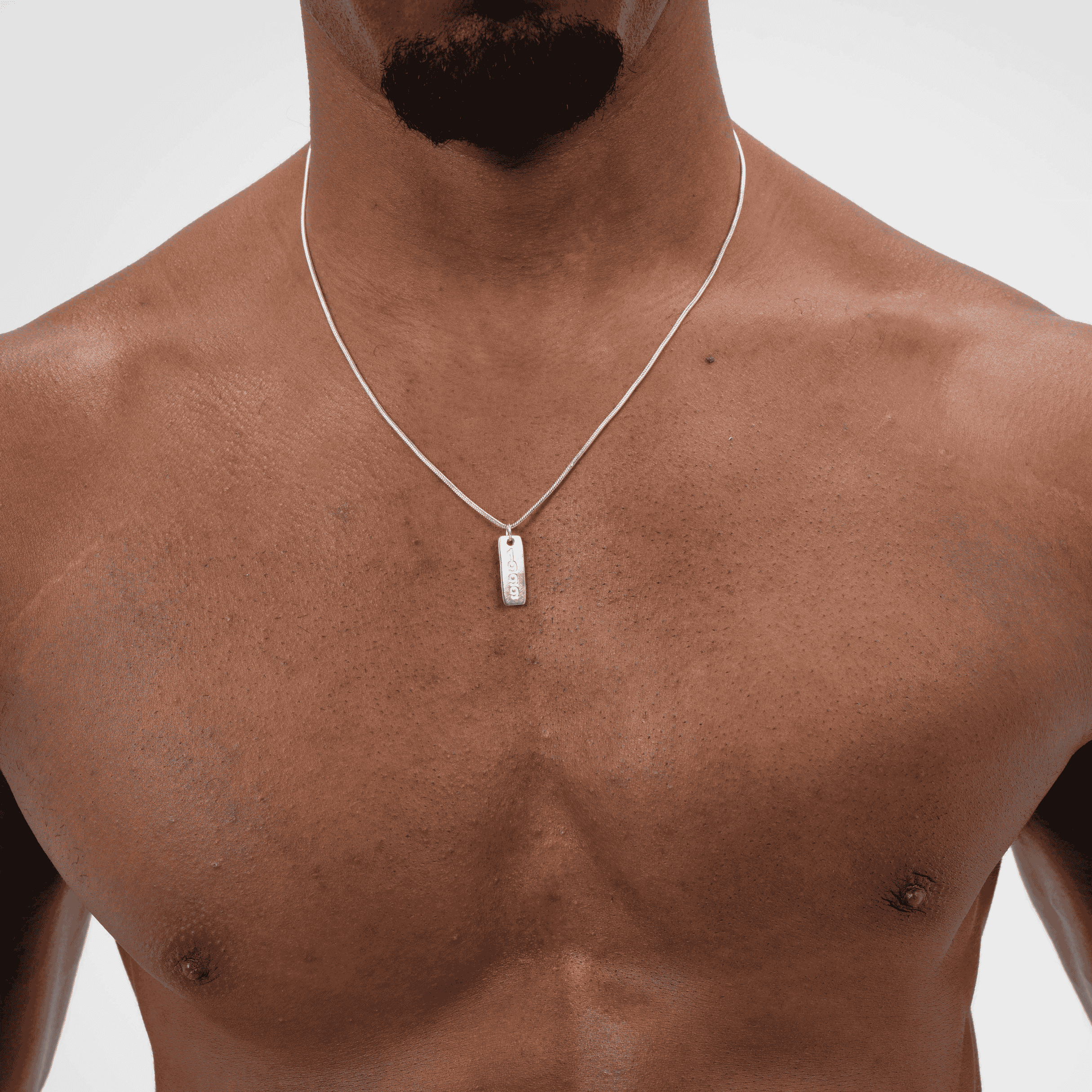 Silver Verge with Silver Memory Pendant