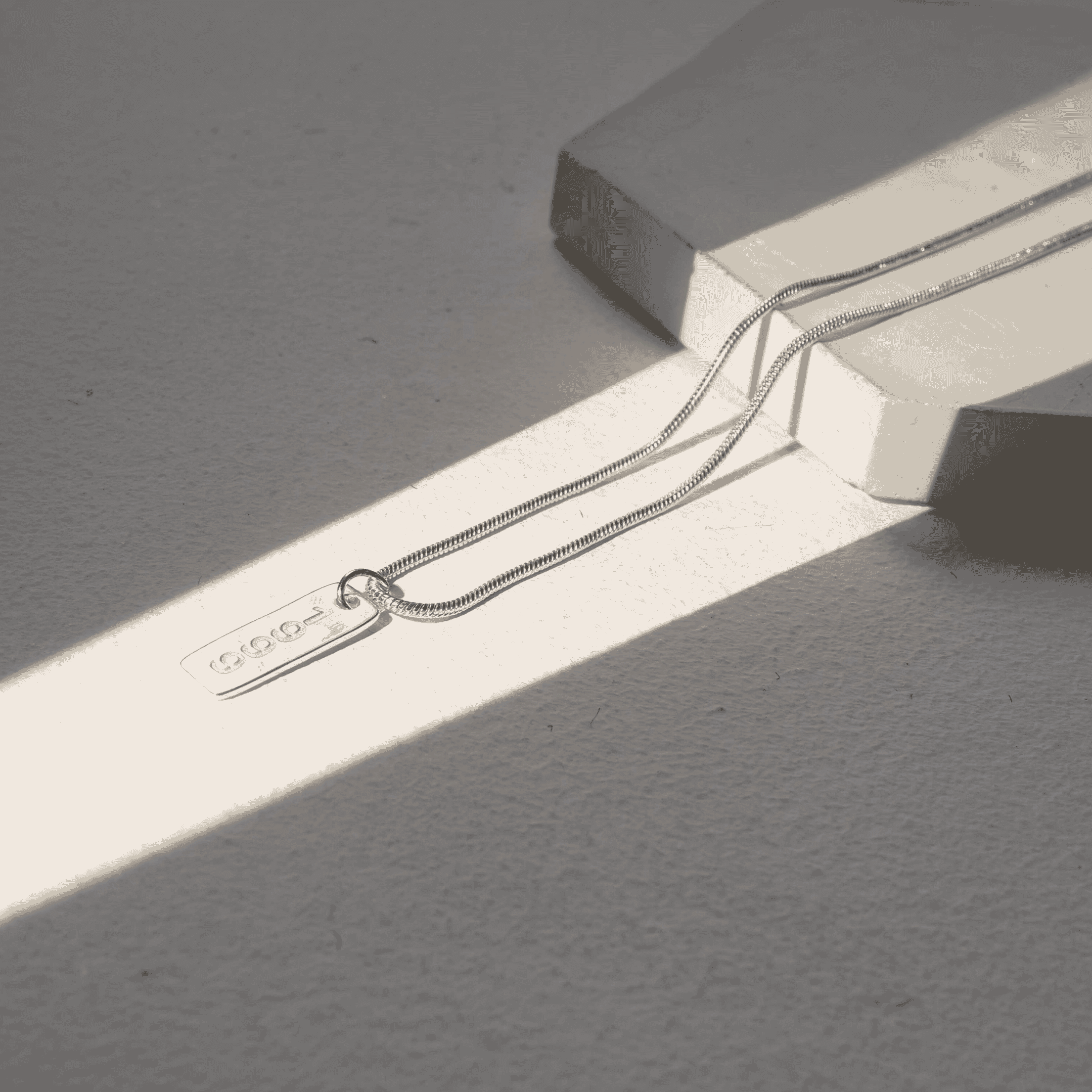 Silver Verge with Silver Memory Pendant