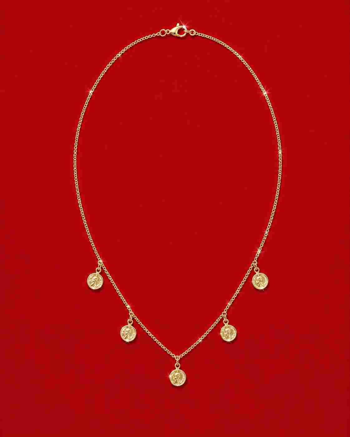 The Coins Necklace - gold