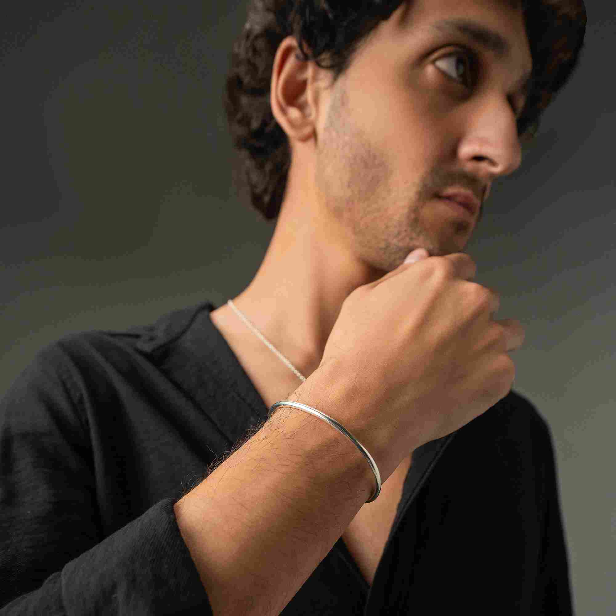 The Bold Warrior Cuff - silver