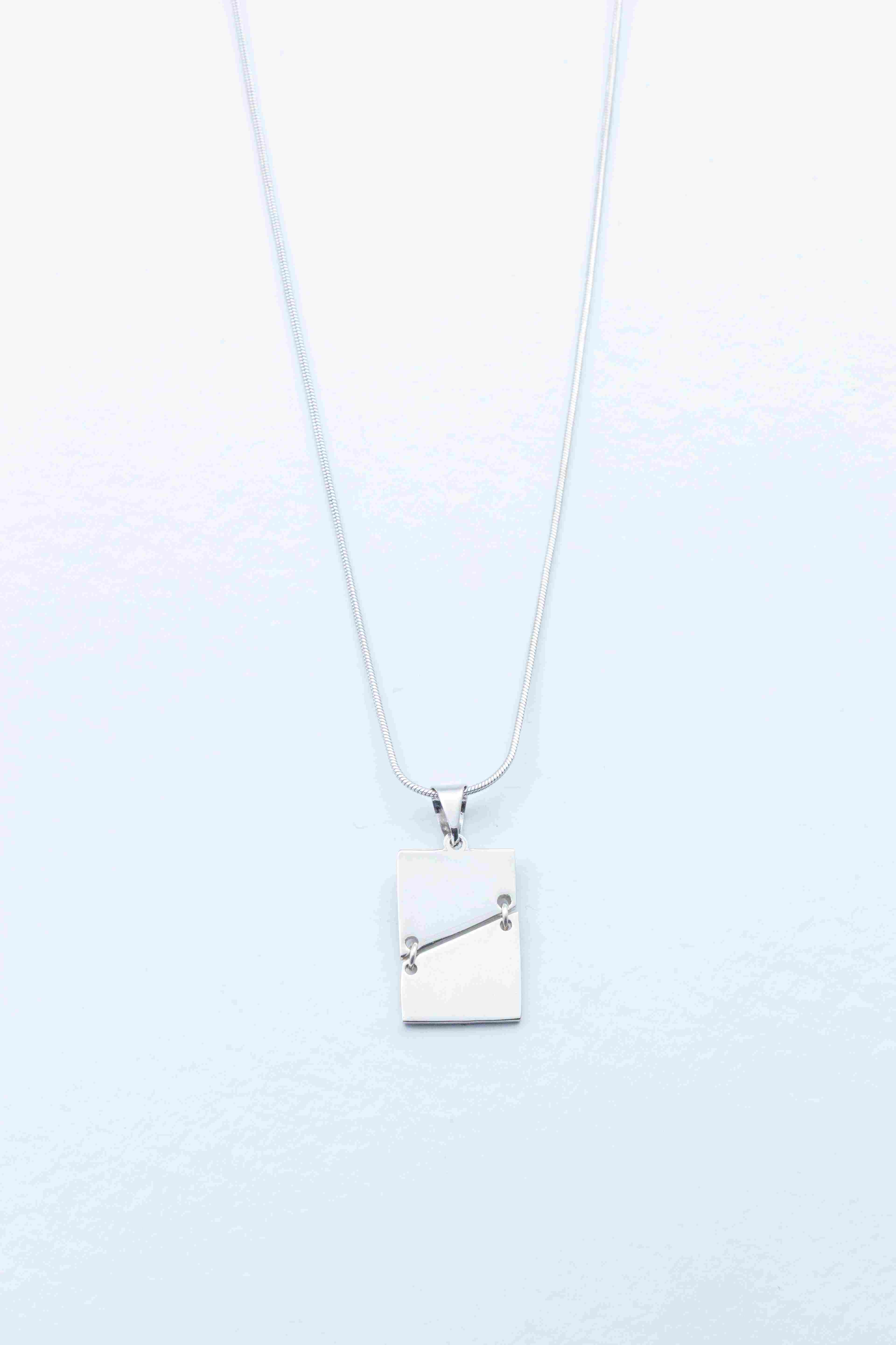 Fragmented Portrait Necklace 