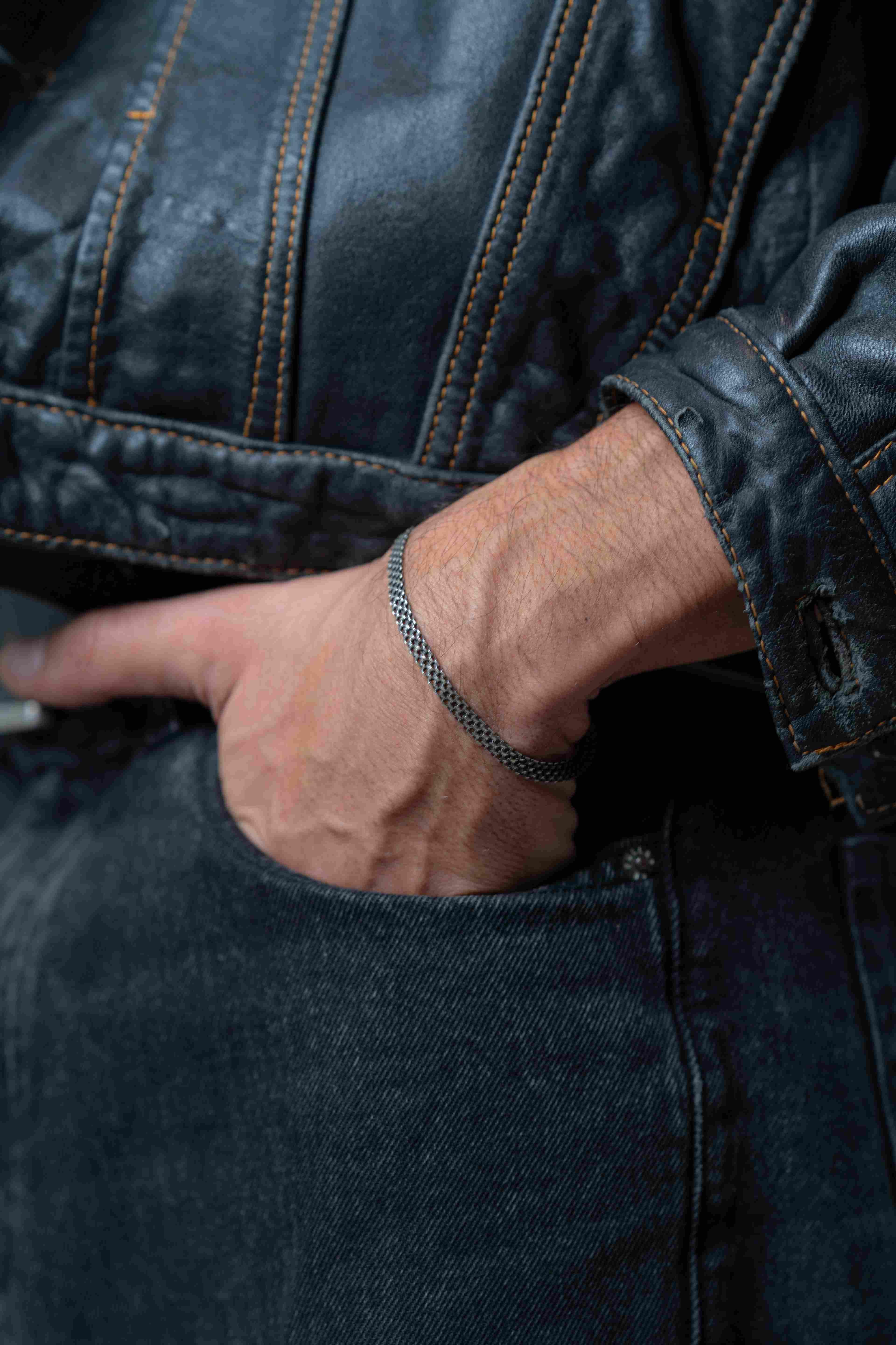 Heavy Oxidized Bracelet