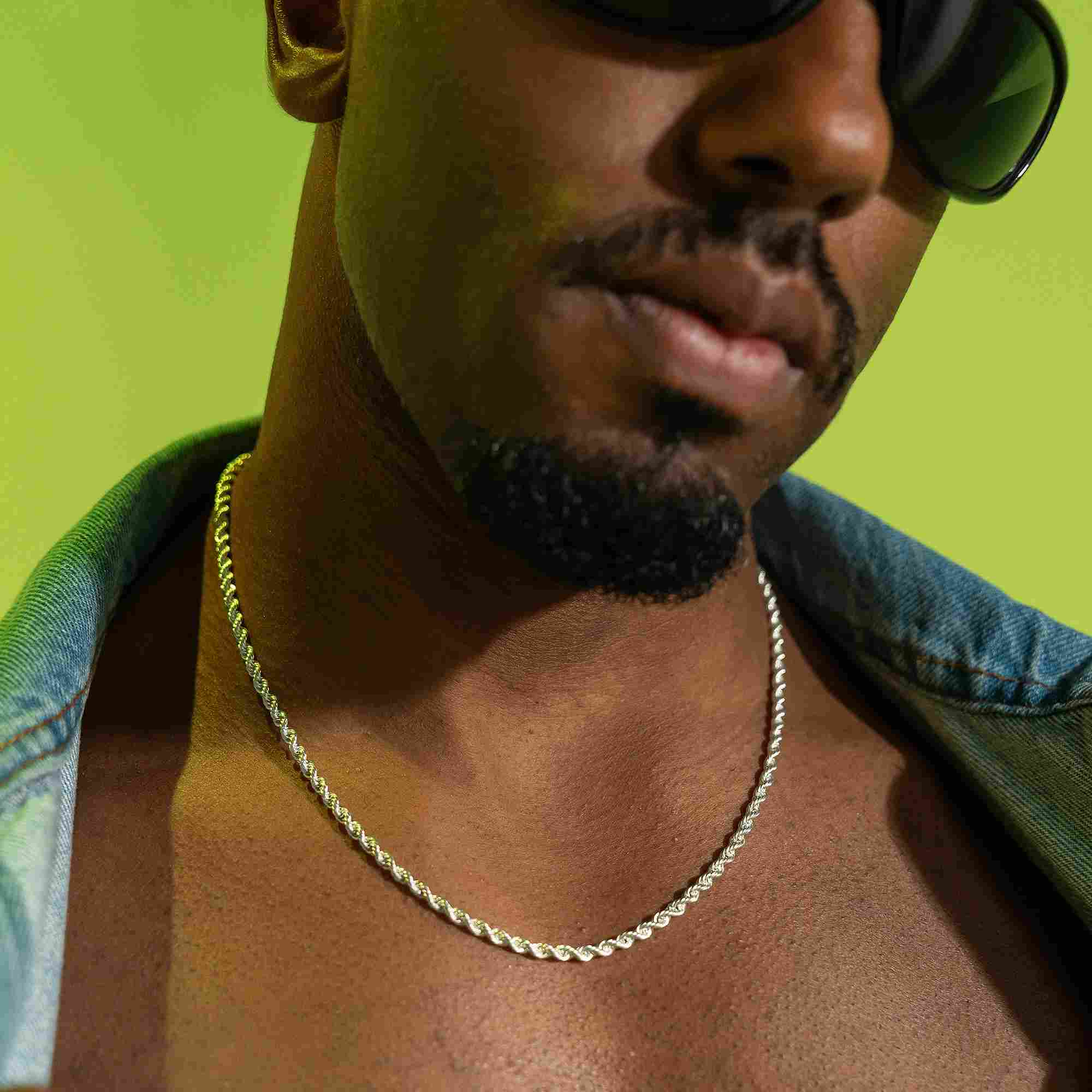 Twisted Silver Necklace
 - silver