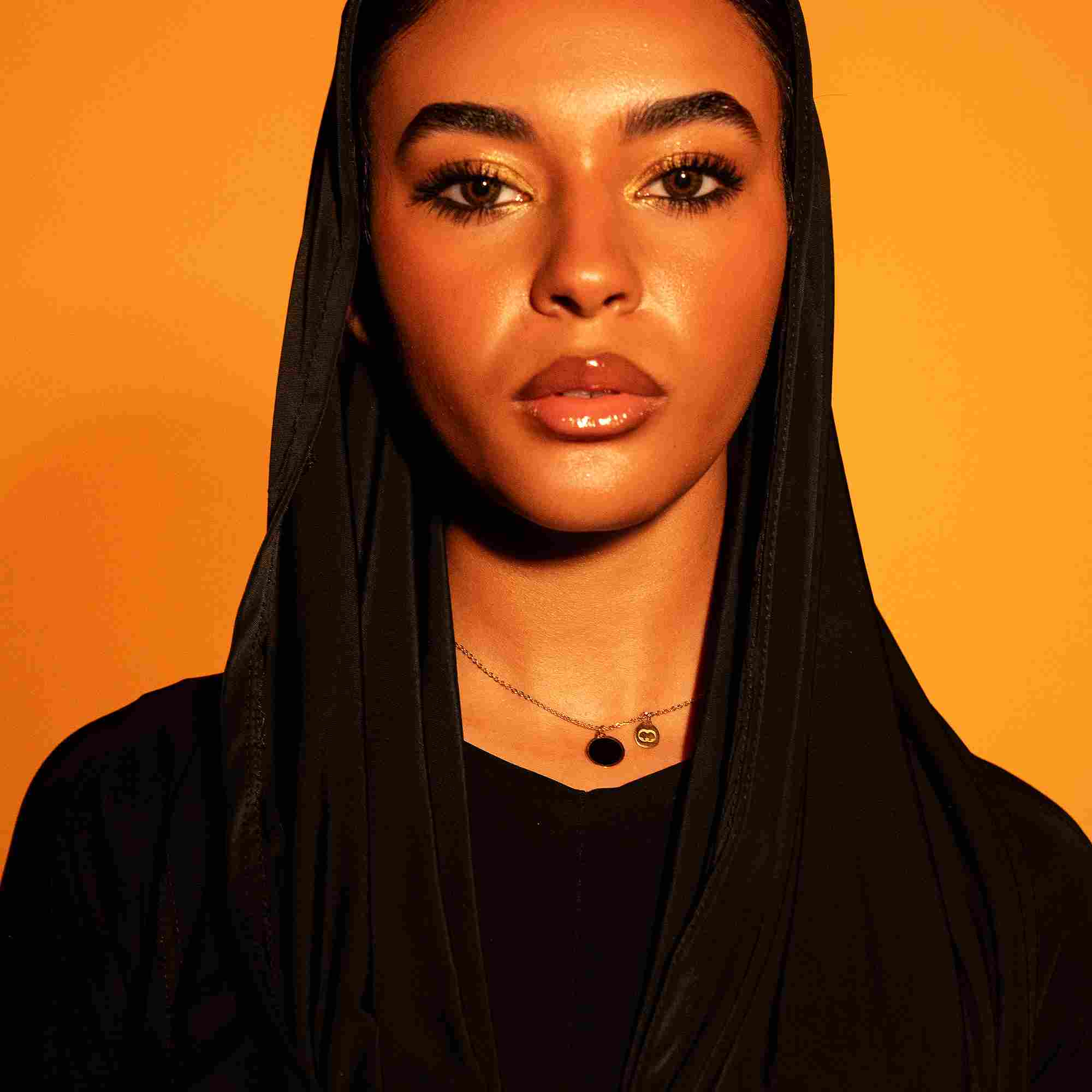 Black Flame Necklace - black