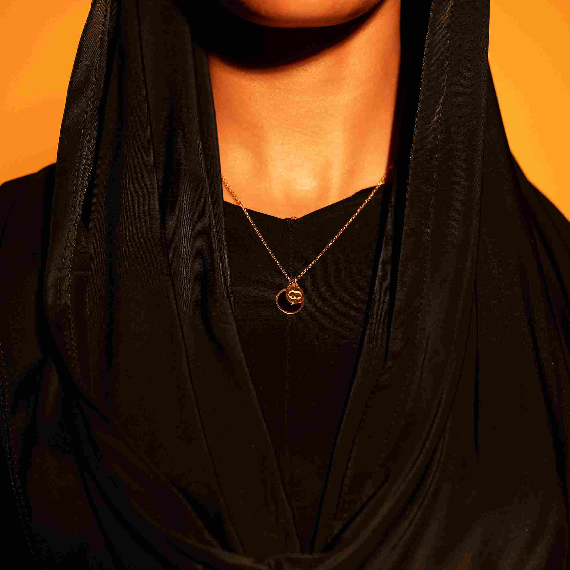 Black Flame Necklace - black