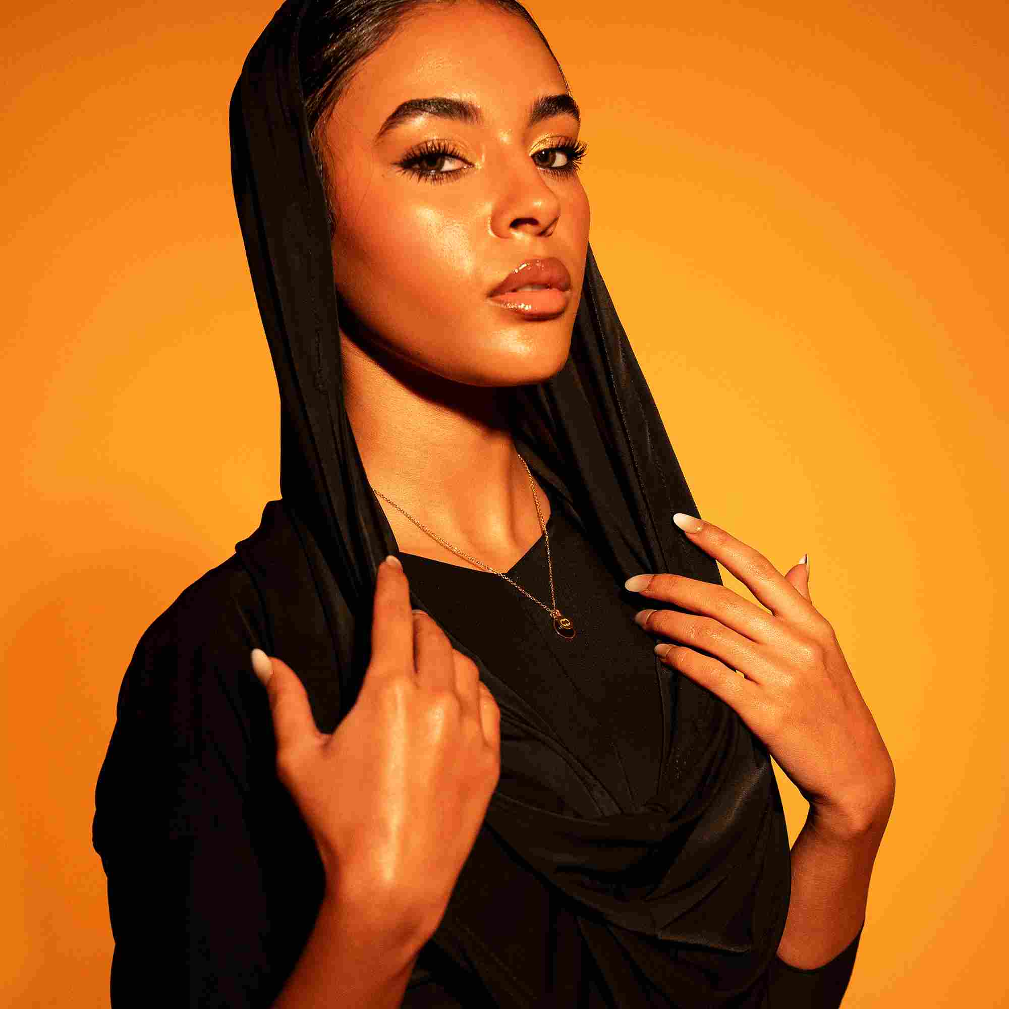 Black Flame Necklace - black