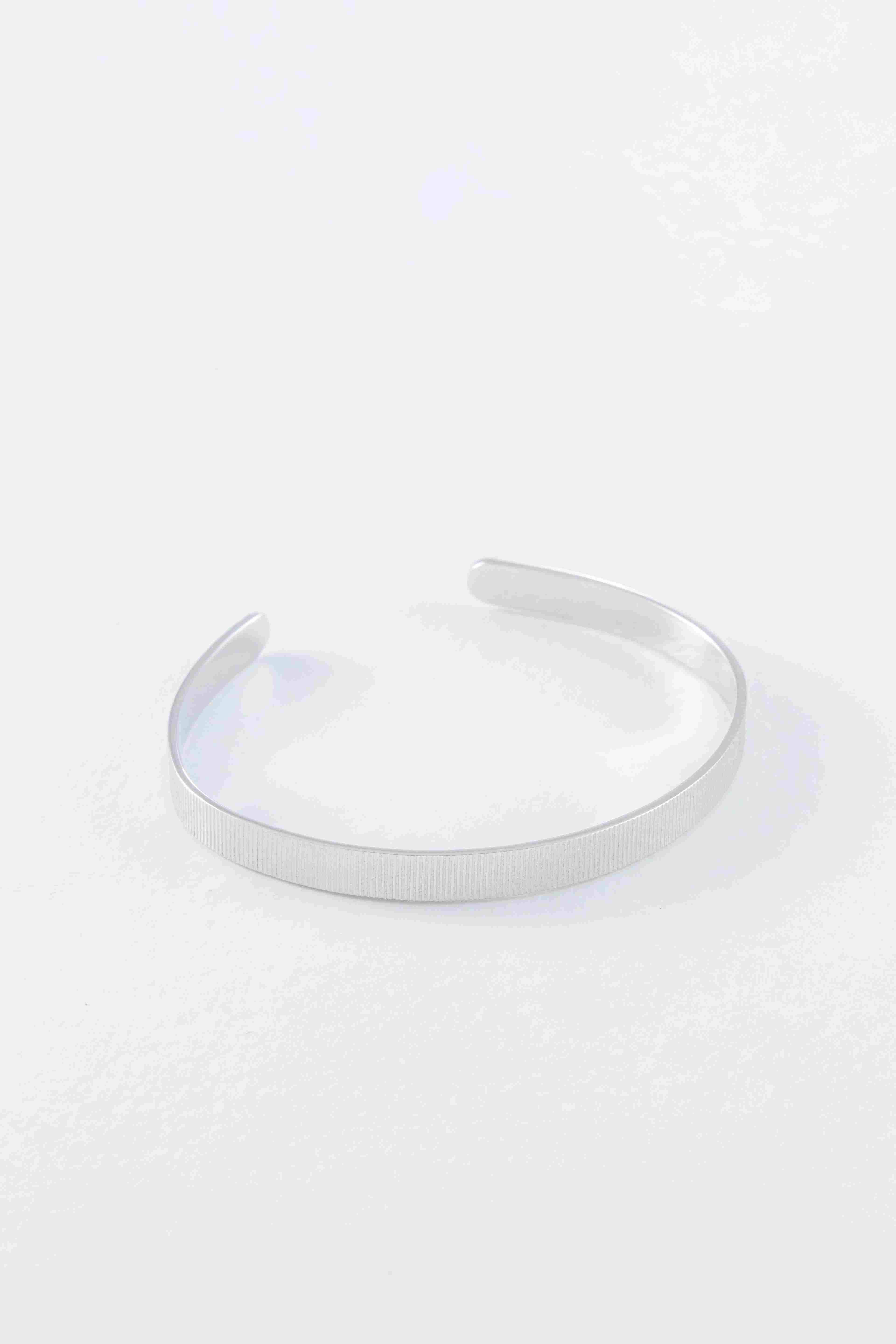Line Edge Silver Cuff