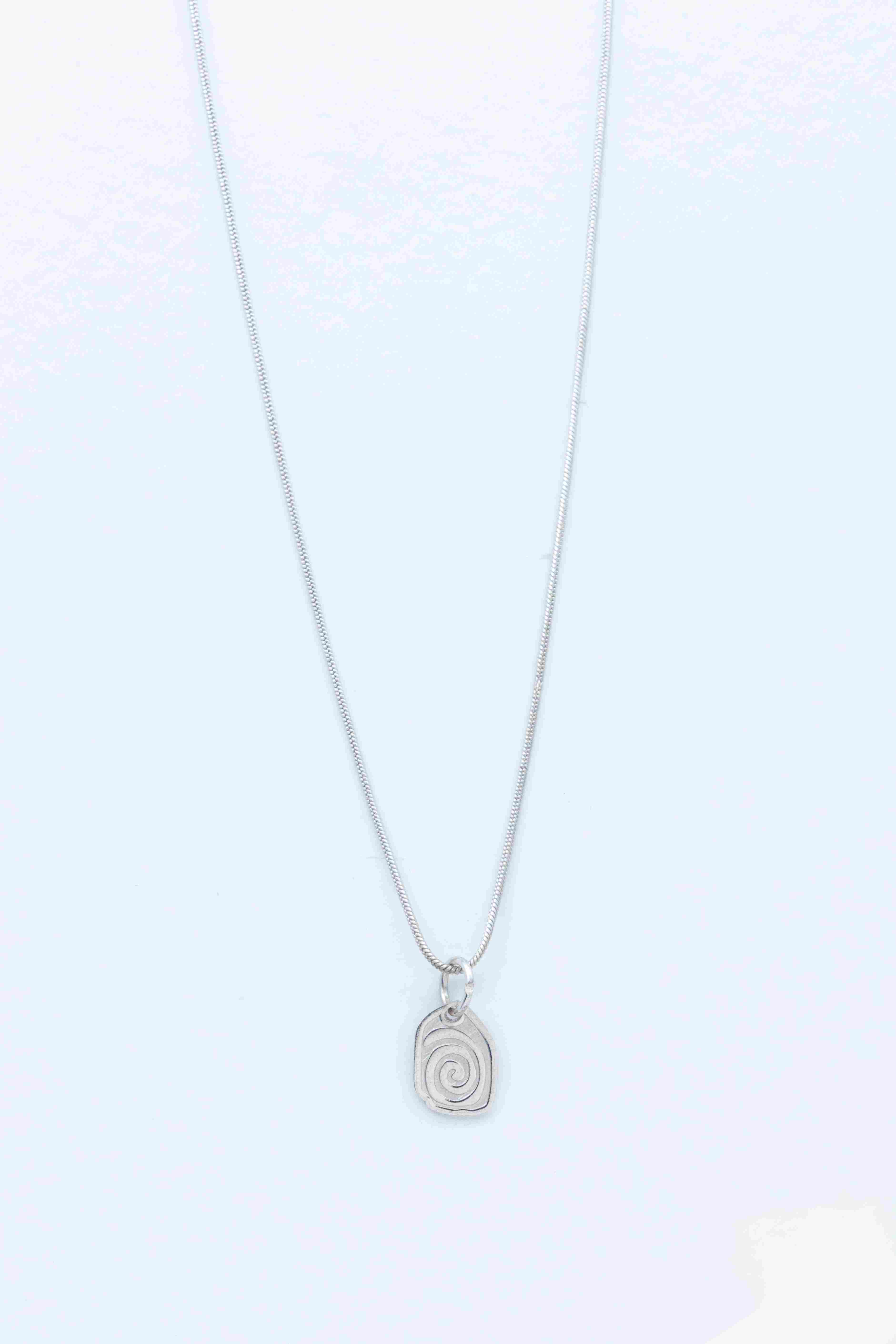 Spiral Silver Necklace