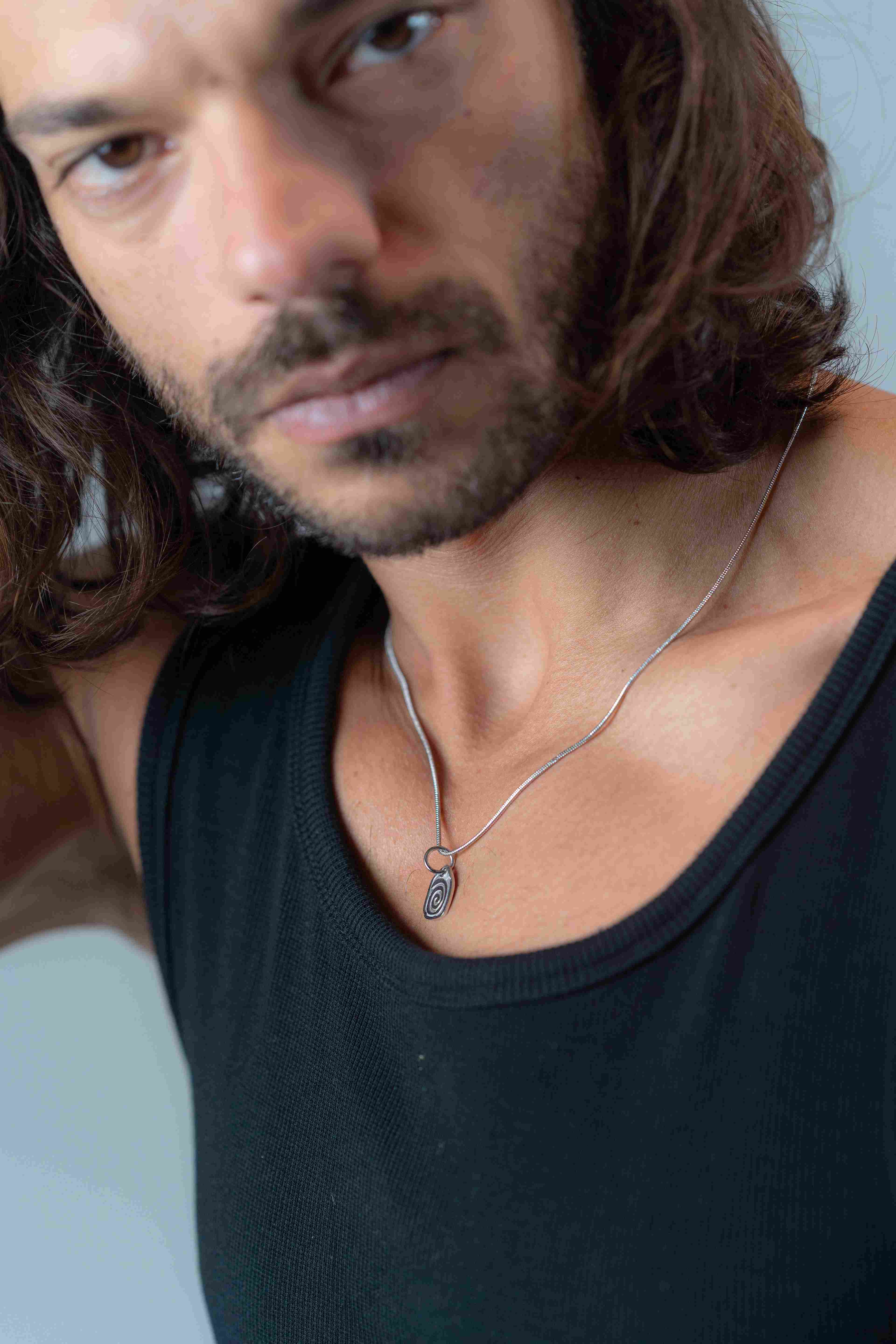 Spiral Silver Necklace