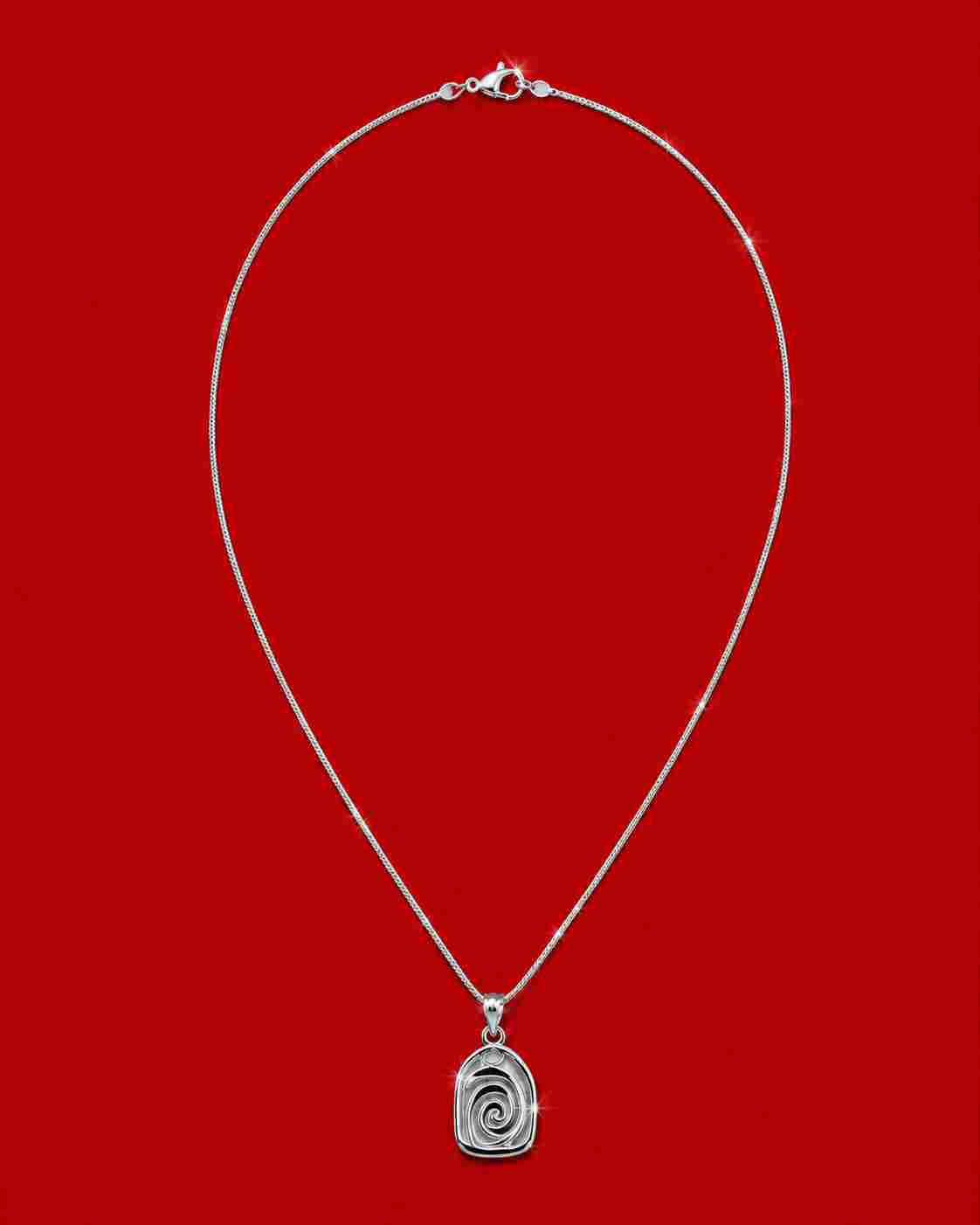Spiral Silver Necklace