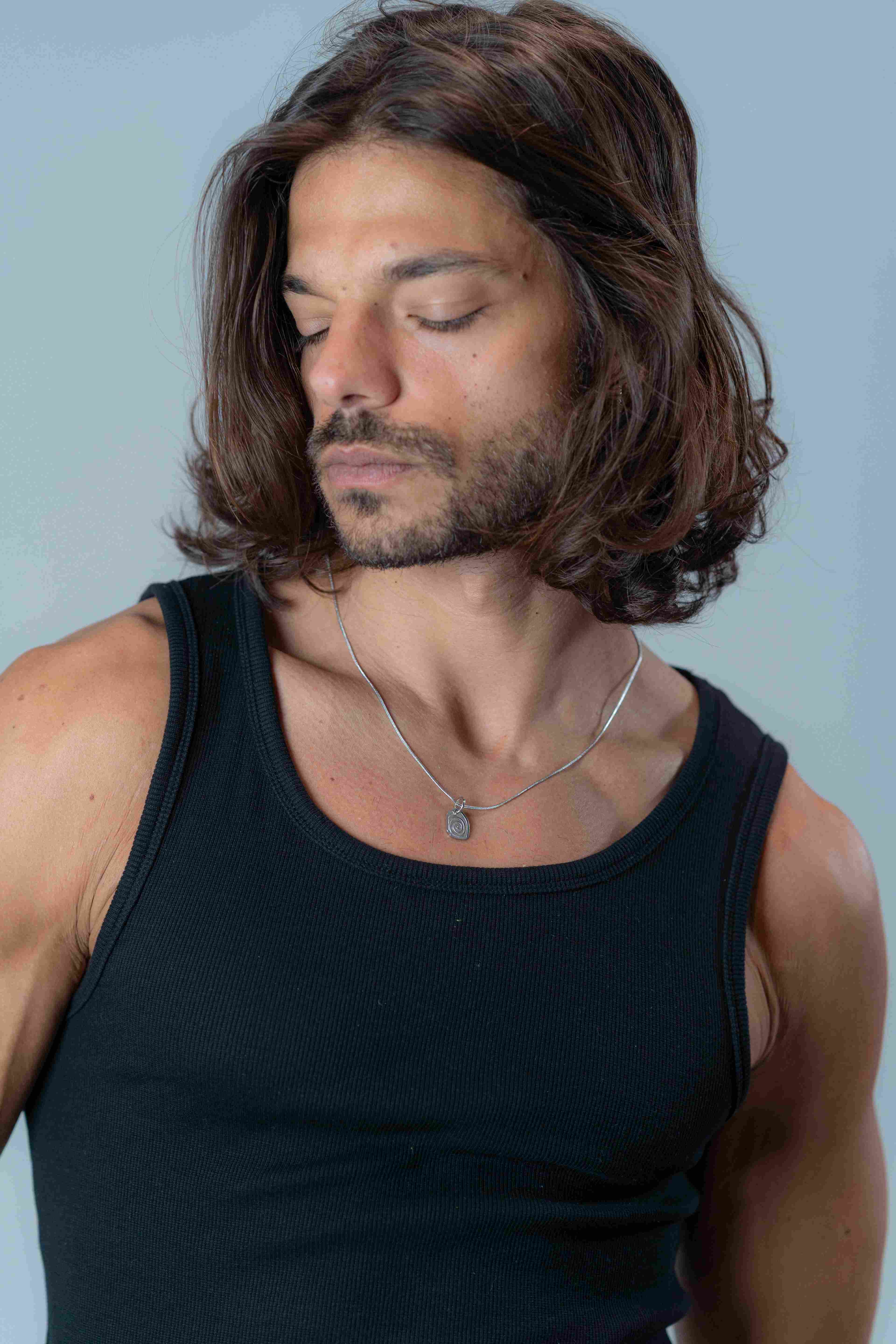 Spiral Silver Necklace