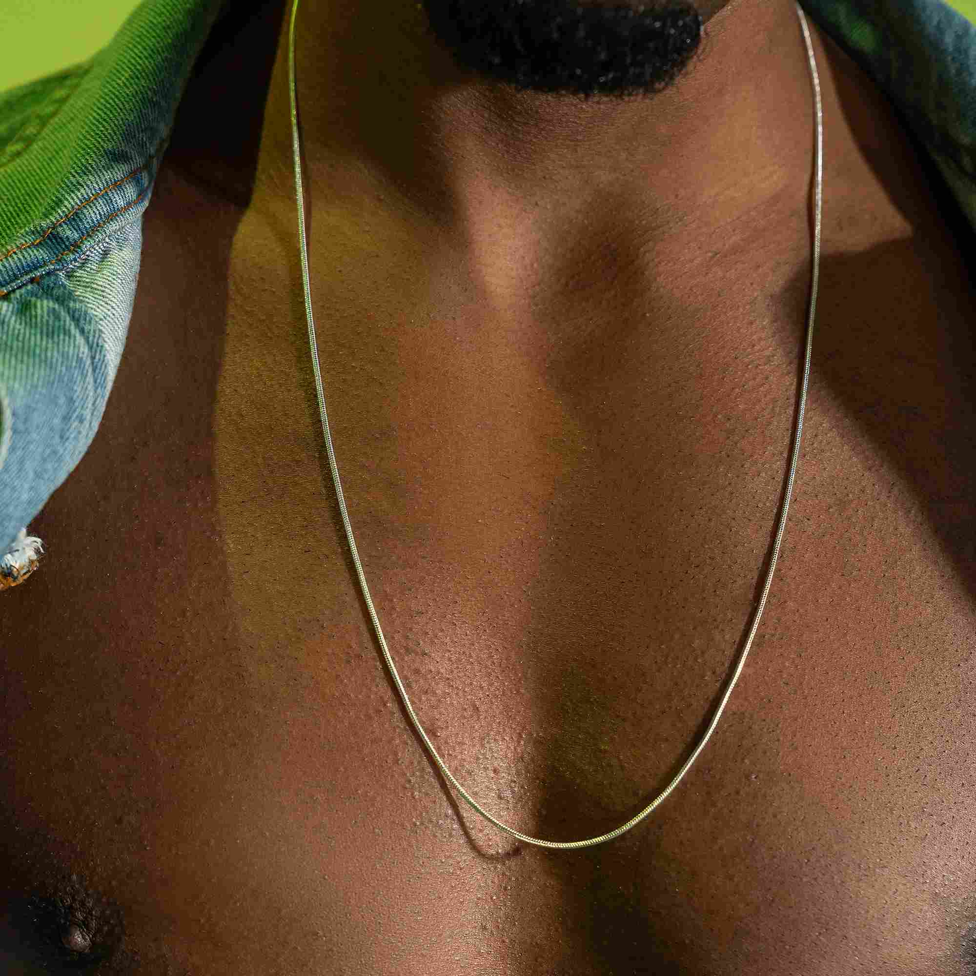 Silver Verge Necklace 60 cm