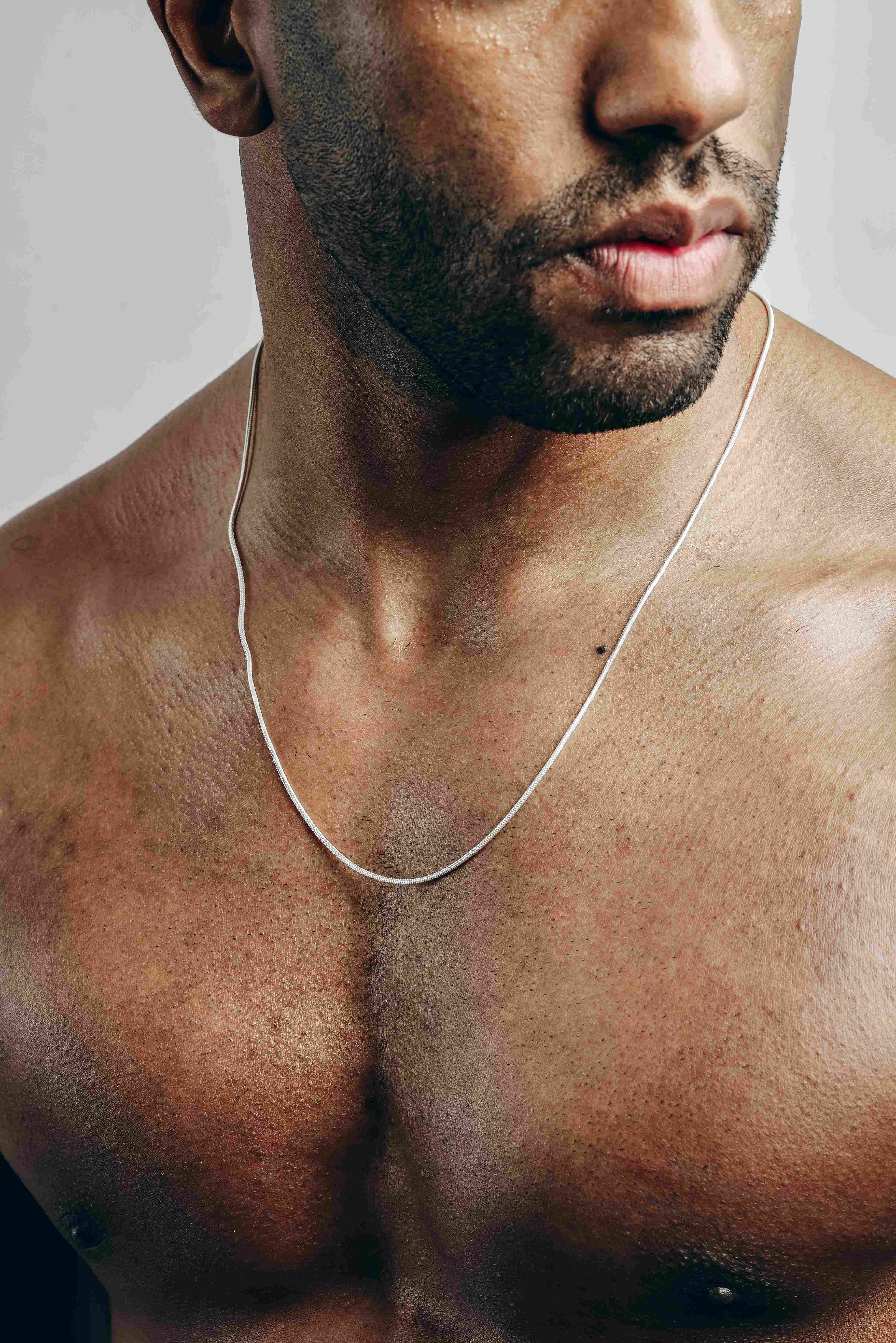 Silver Verge Necklace 60 cm