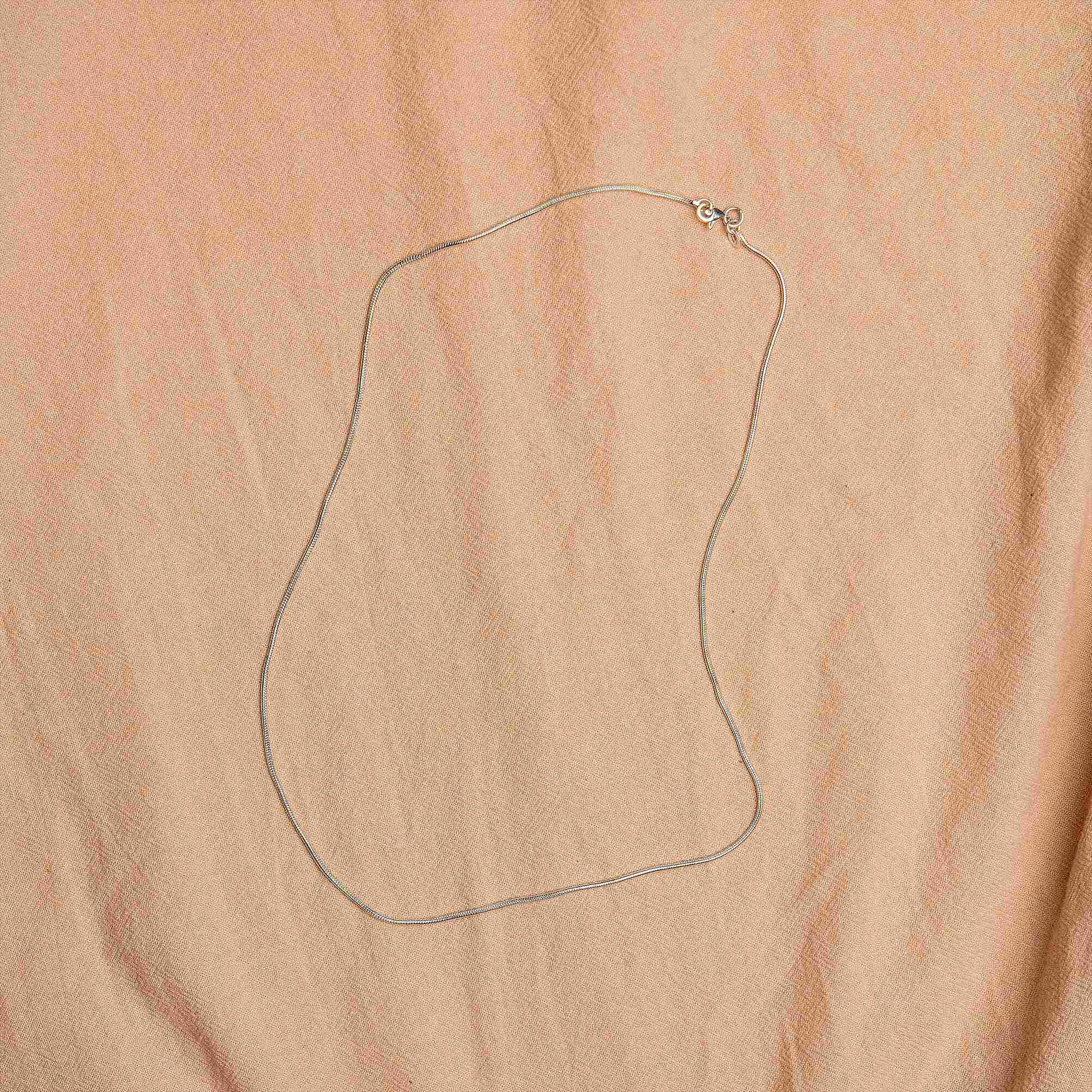 Silver Verge Necklace 60 cm