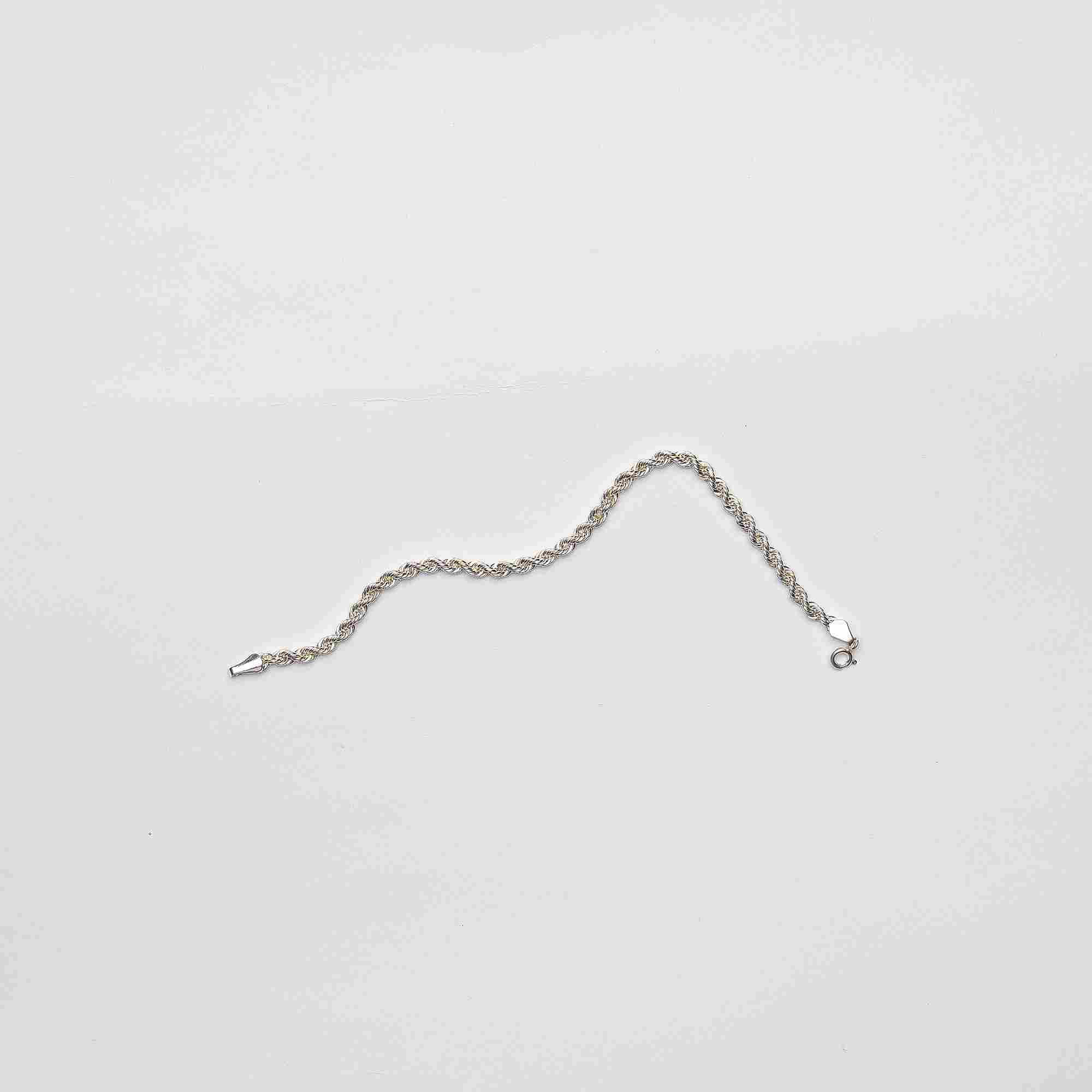 Twisted Silver Bracelet - silver