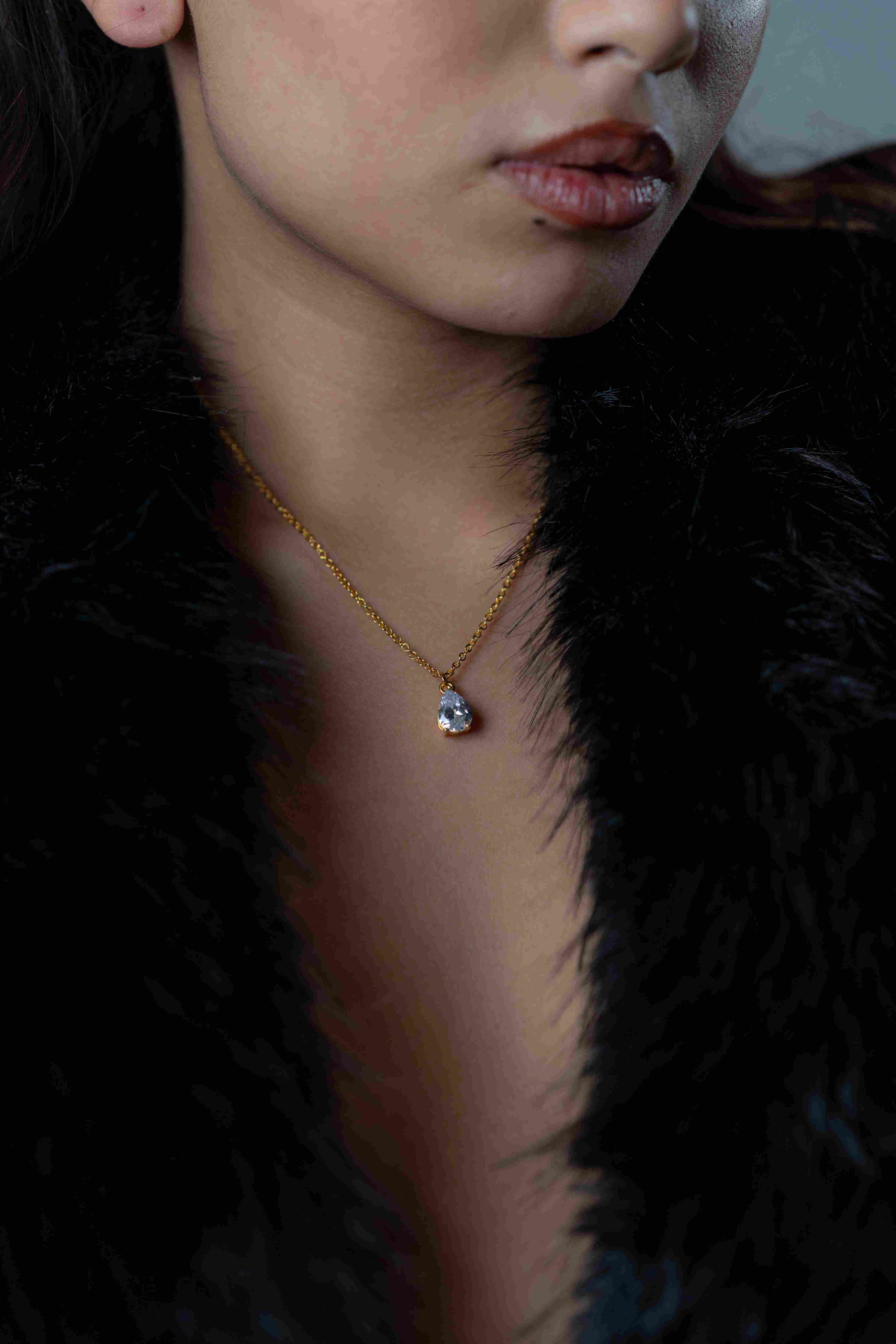 قلادة زركون جول - white