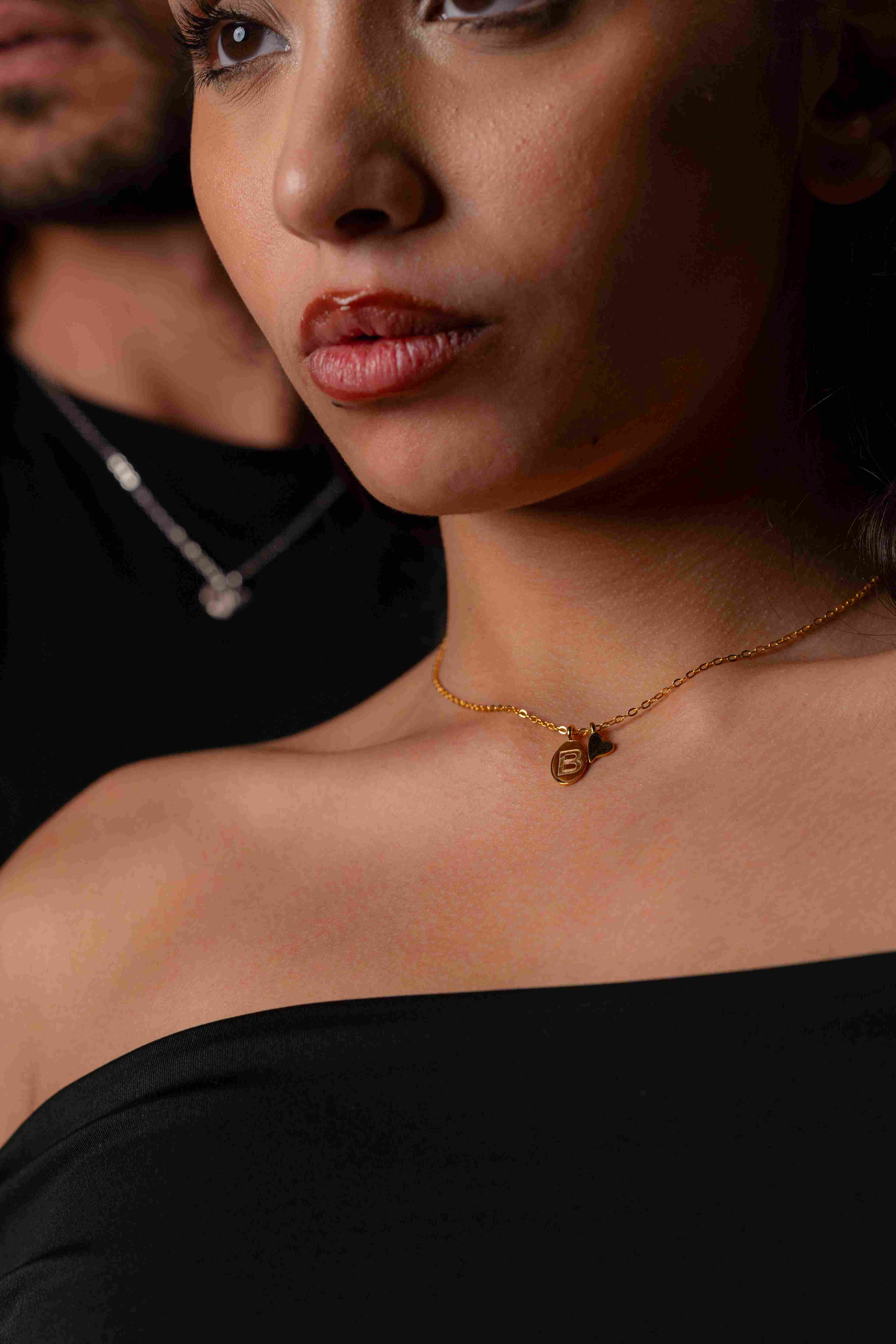 Forever Initial Necklace's Couple Set