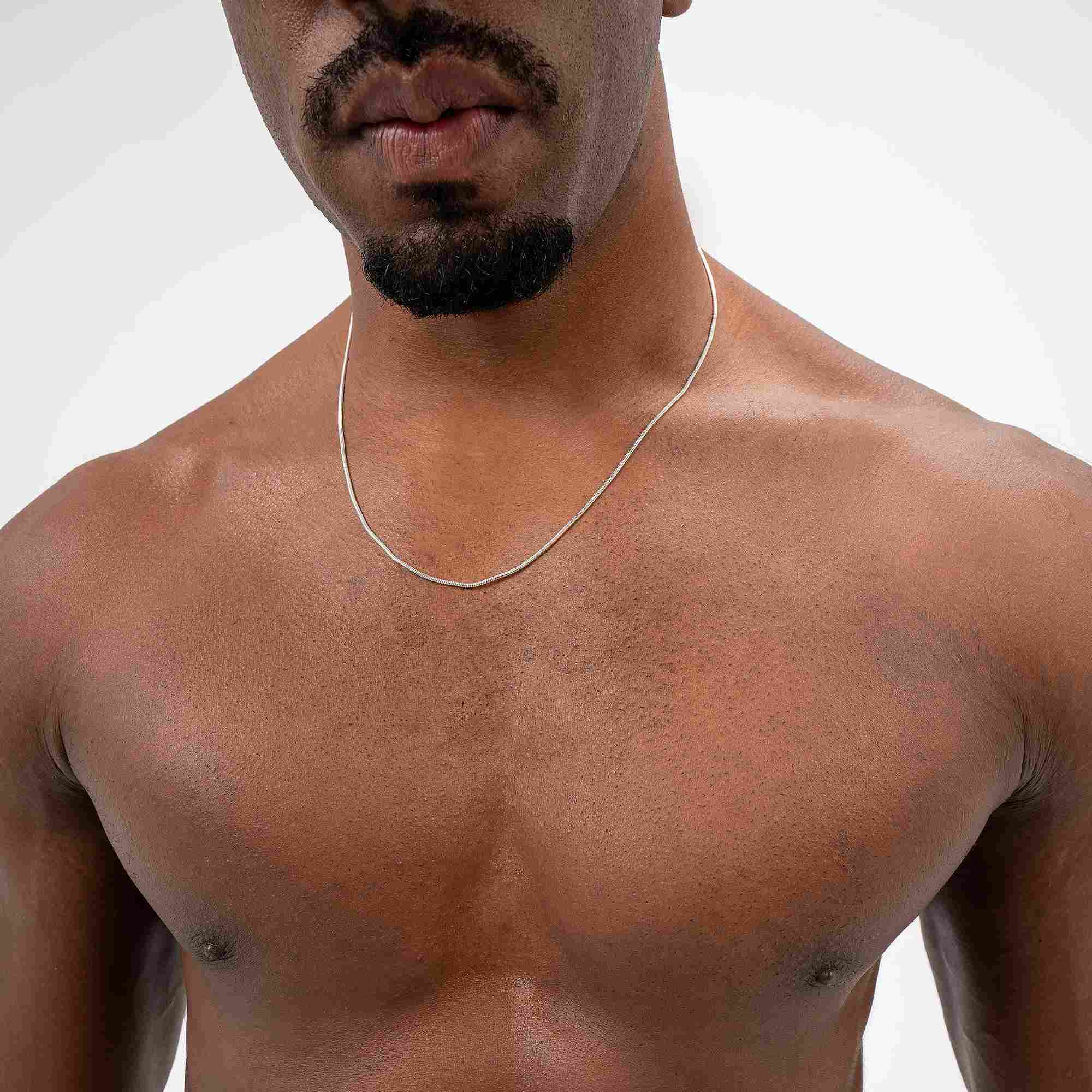 Silver Verge Necklace 50 cm - silver