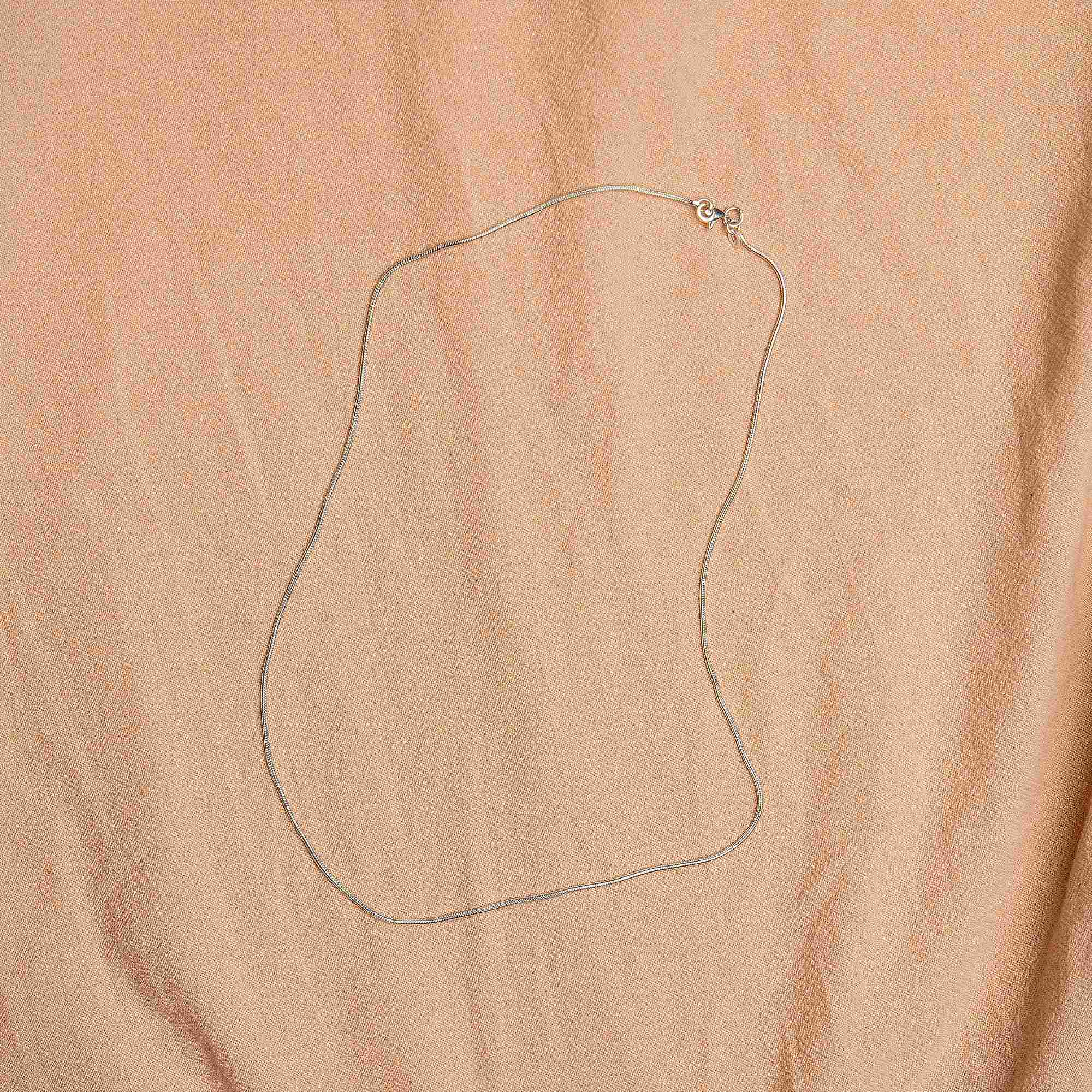 Silver Verge Necklace 50 cm - silver