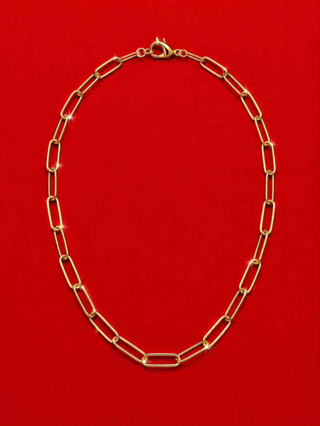 Linked gold Necklace