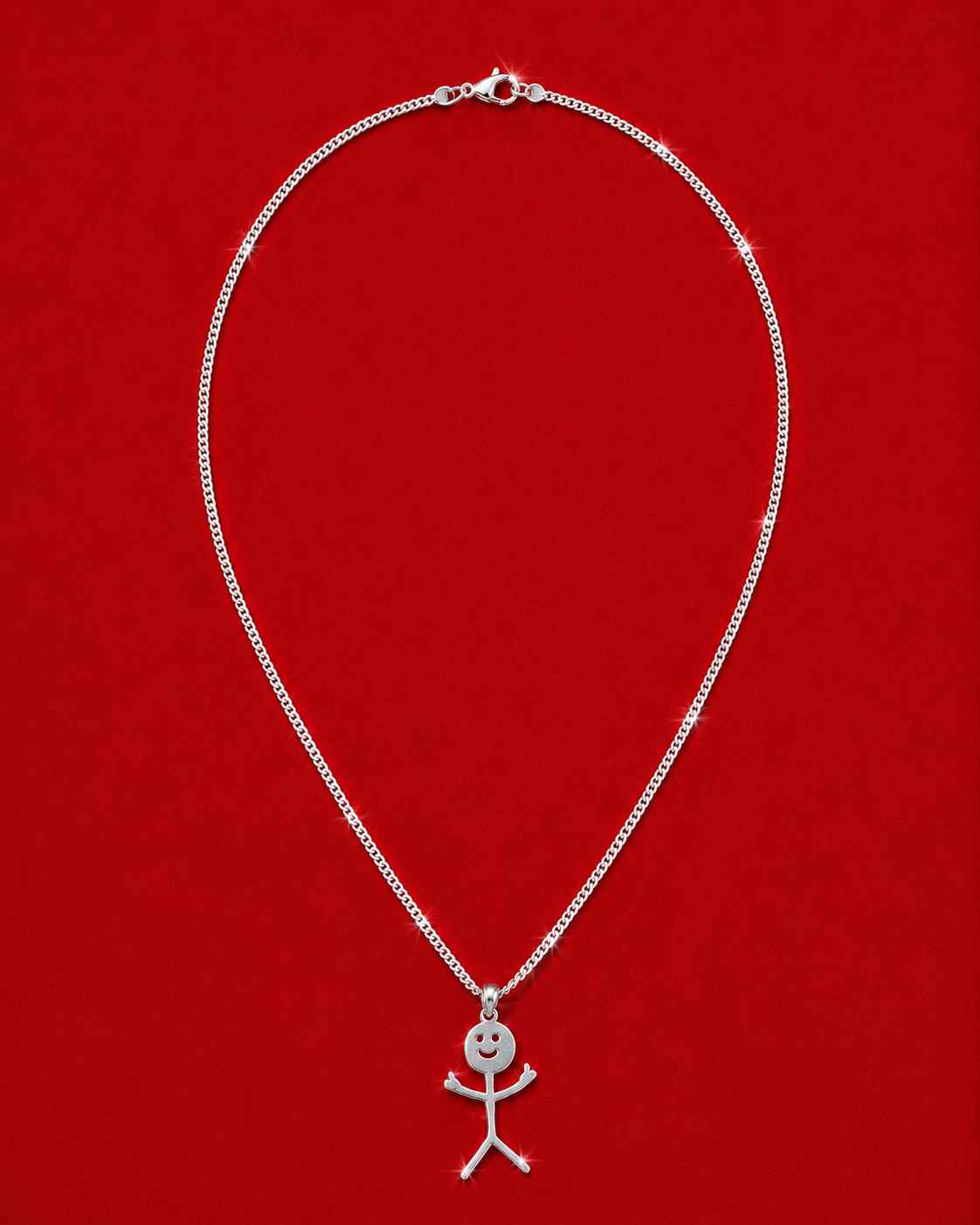 Fu*k Off Silver Necklace