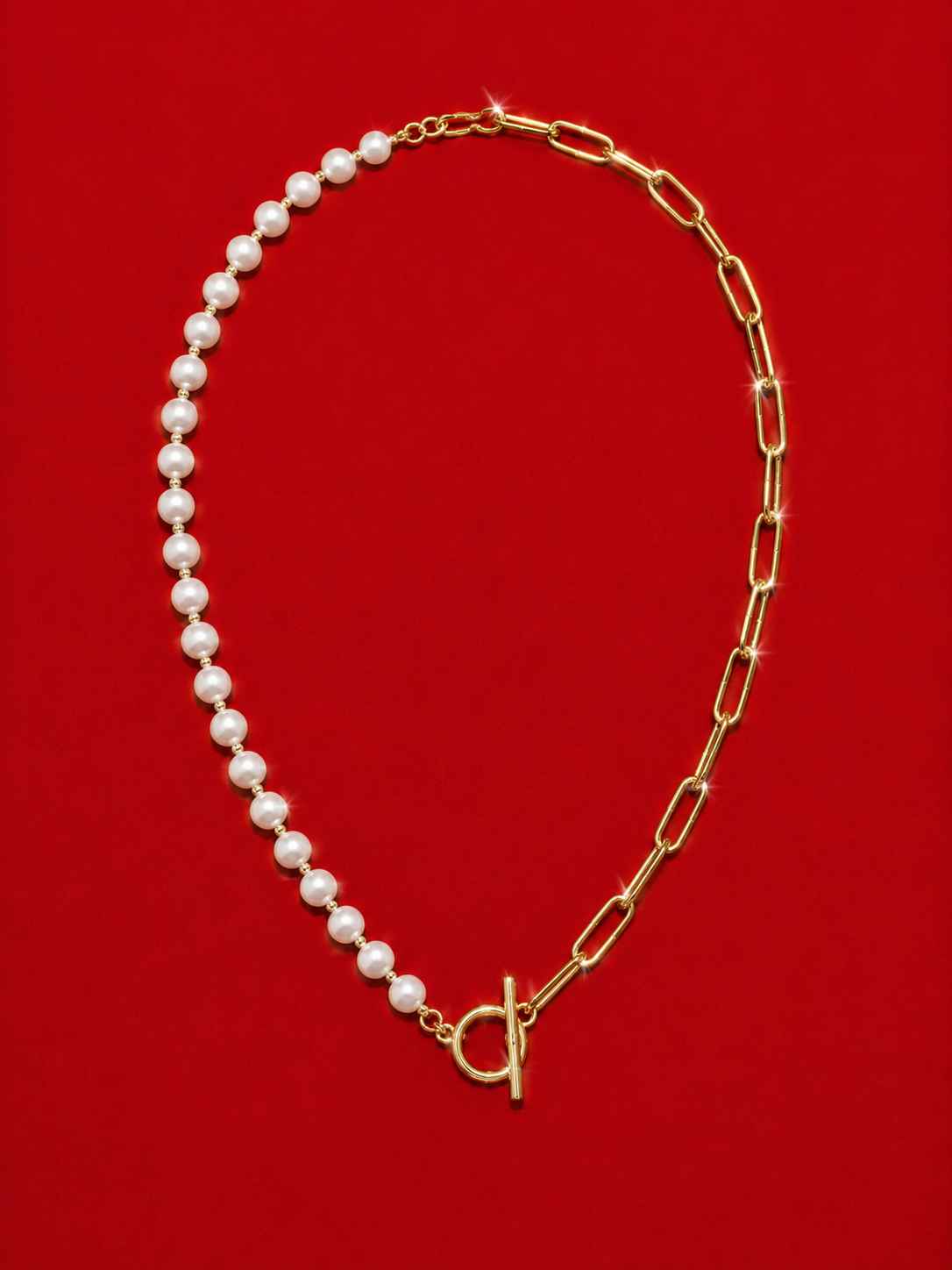 Moon with Gold Necklace