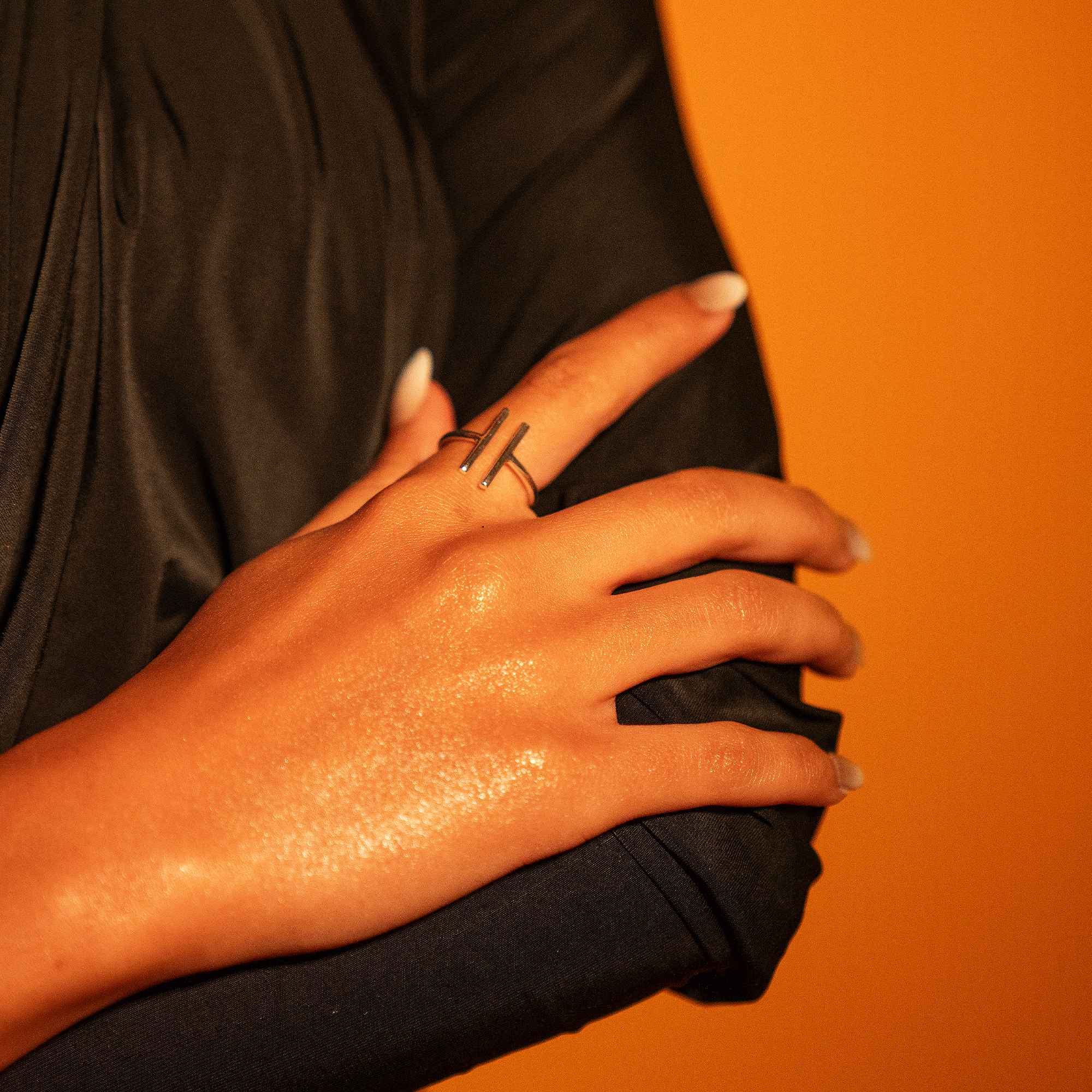 Double Path Silver Ring