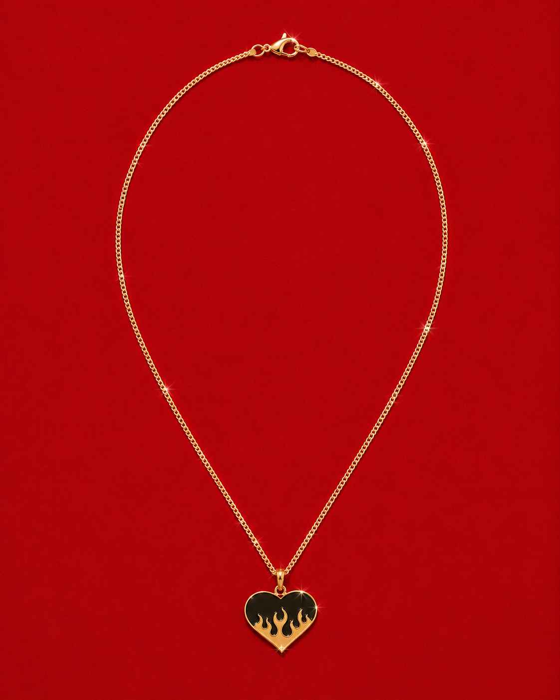 Fiery Heart Necklace
