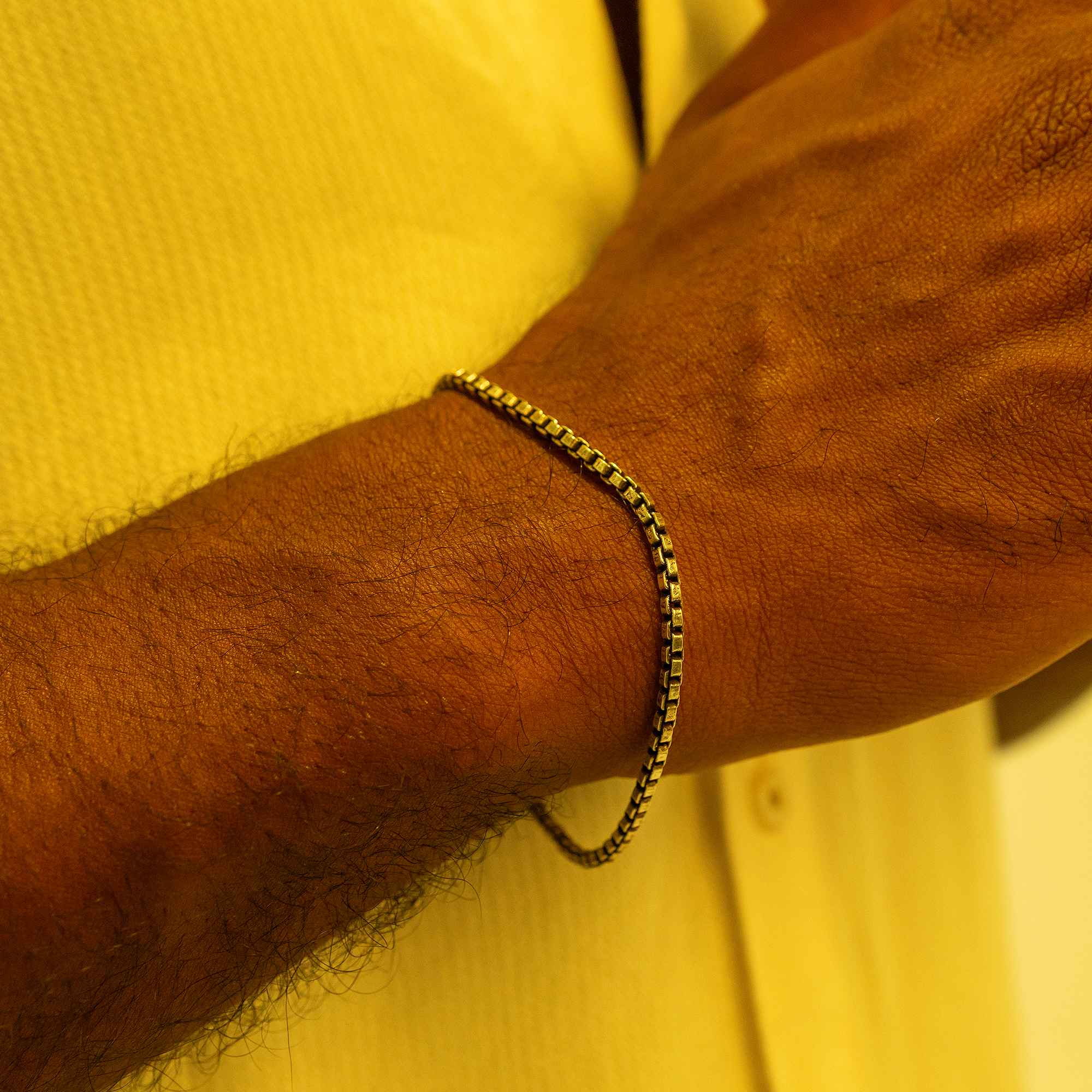 Oxidized Box Bracelet 