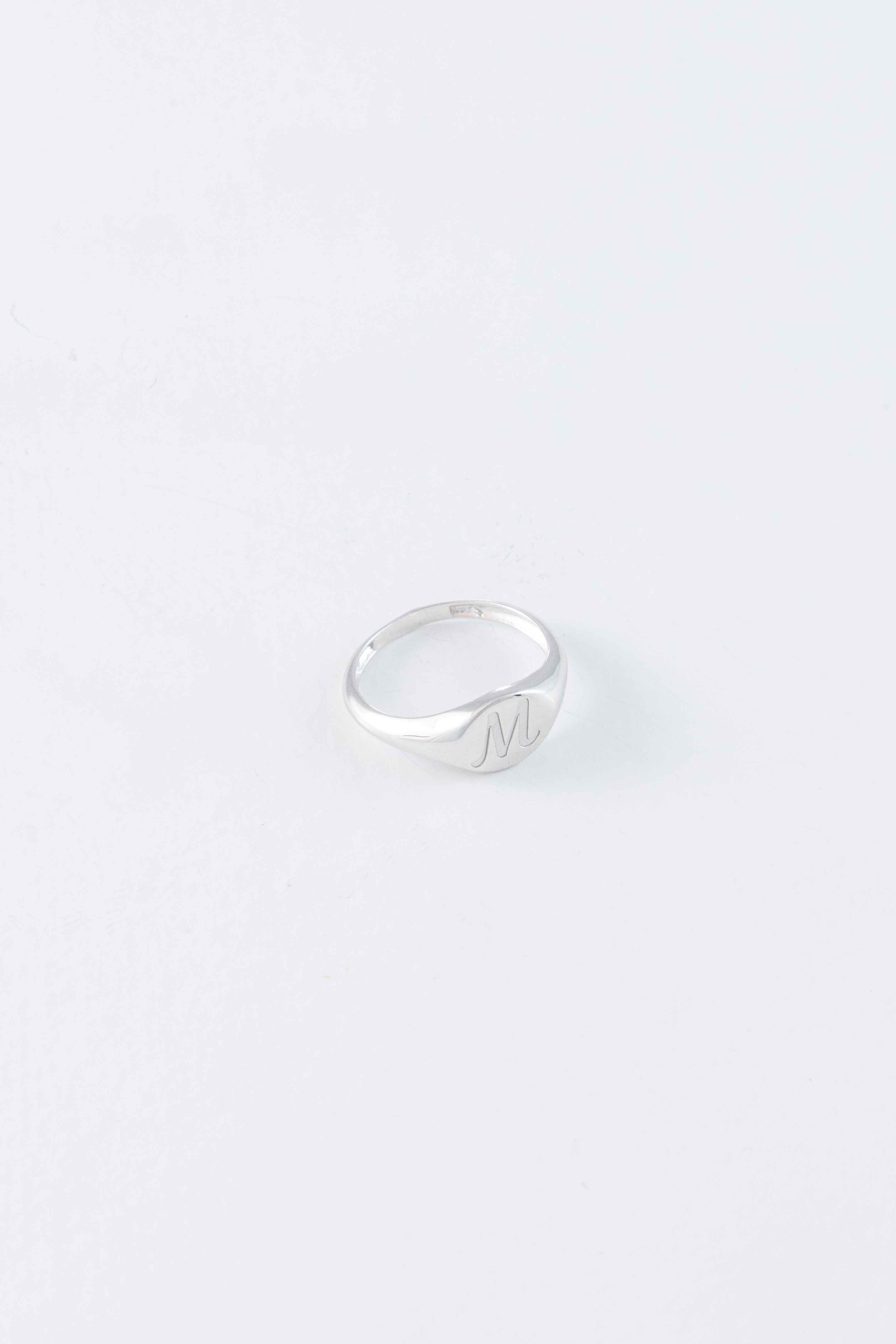 Letter Signet Ring