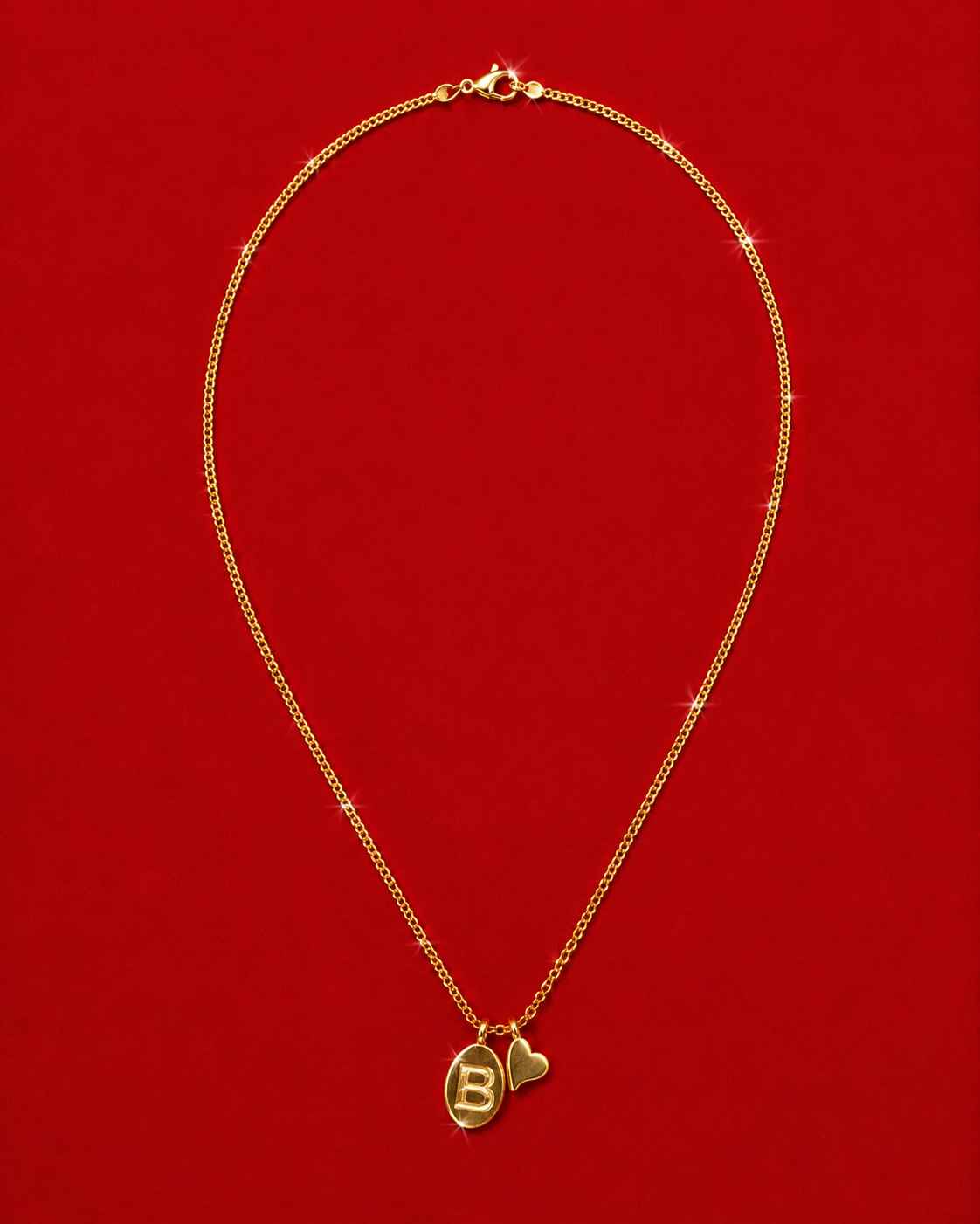 Forever Initial Necklace's Couple Set