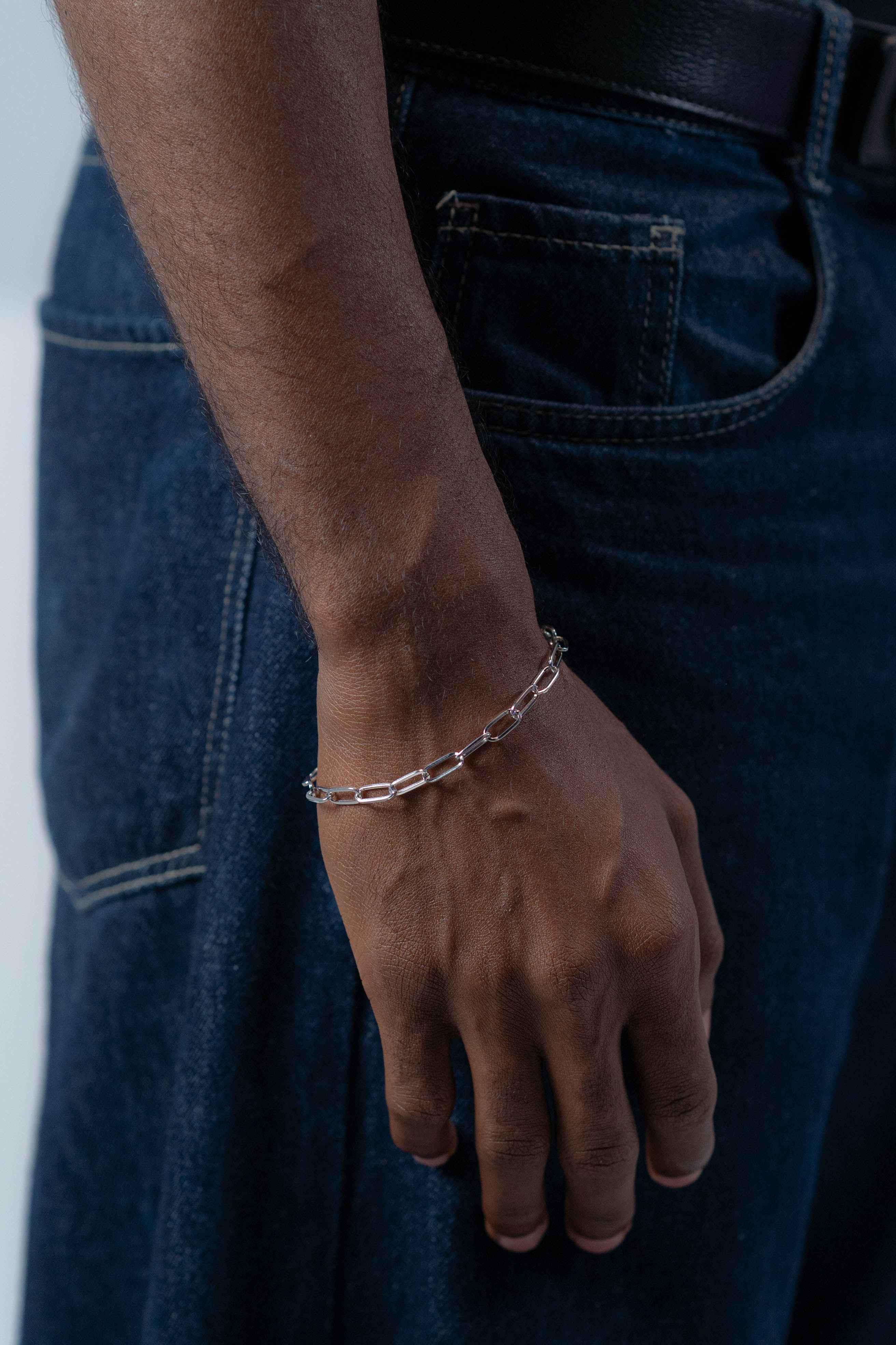 Linked Silver Bracelet