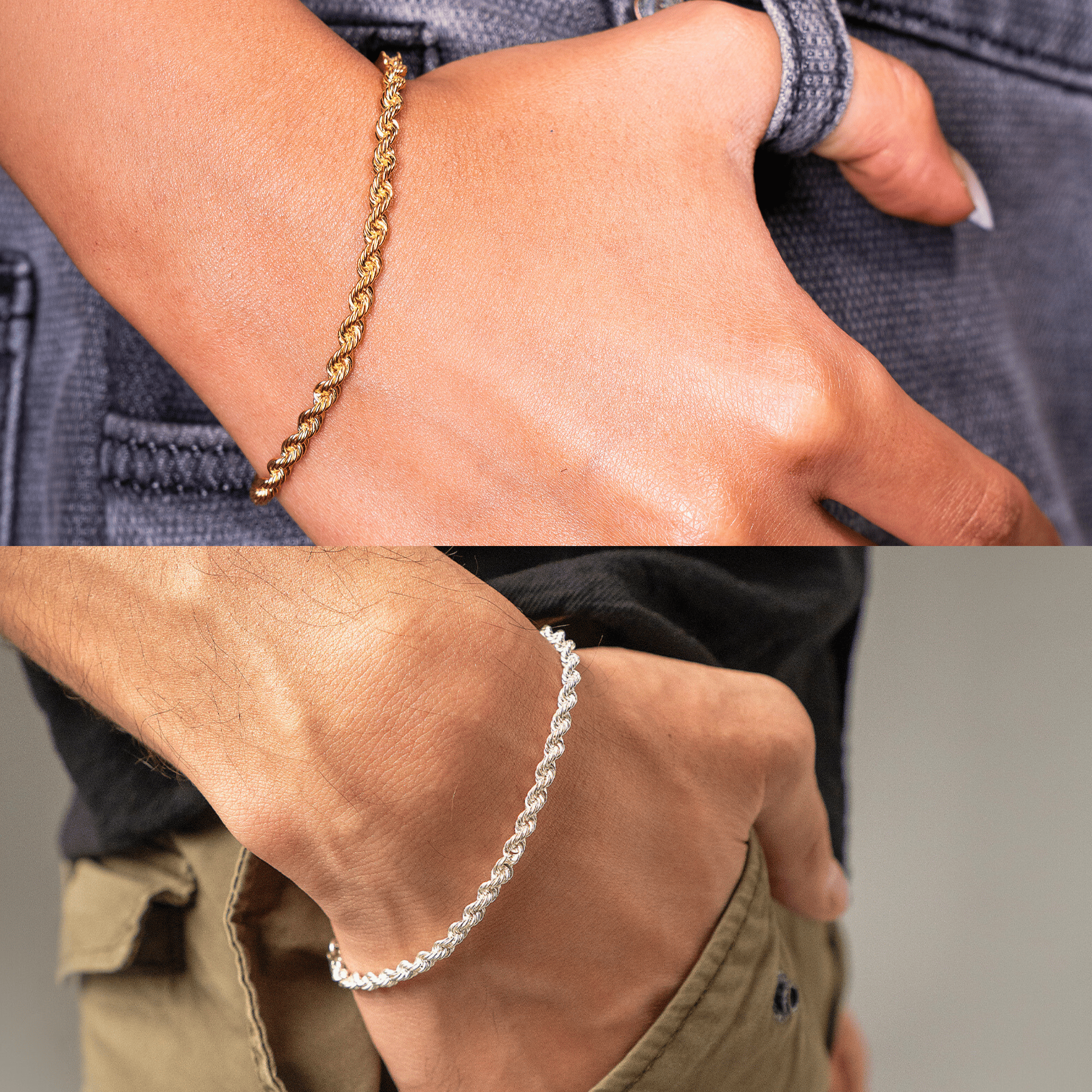 Twisted Couple’s Bracelet Set