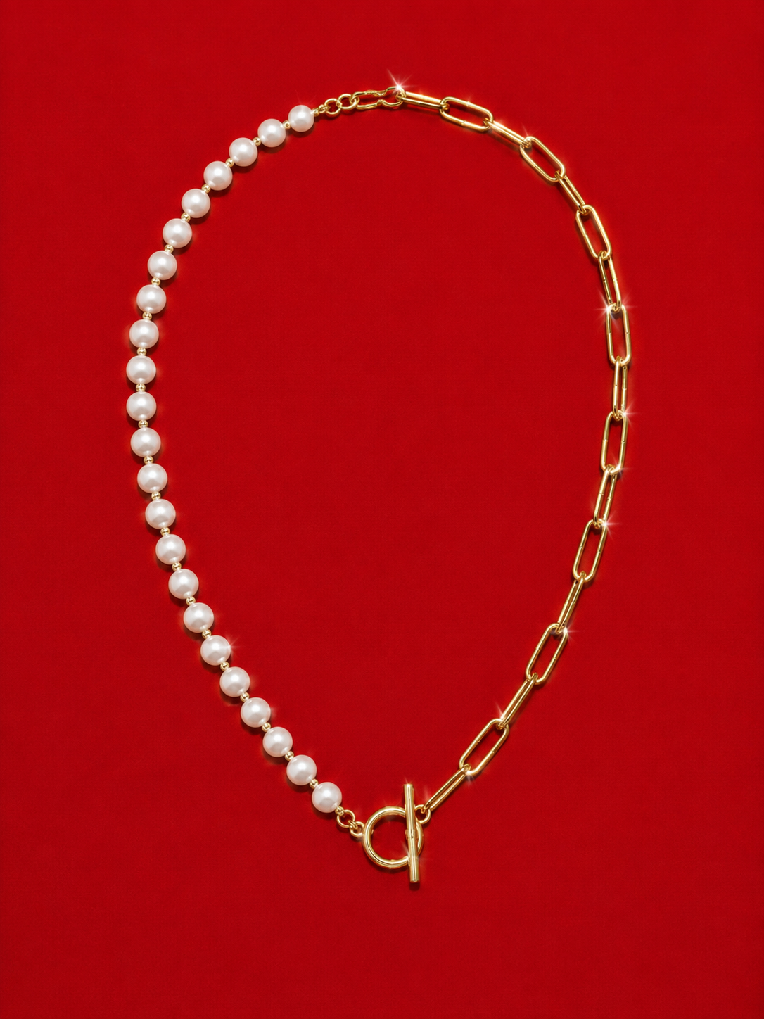 Moon with Gold Necklace