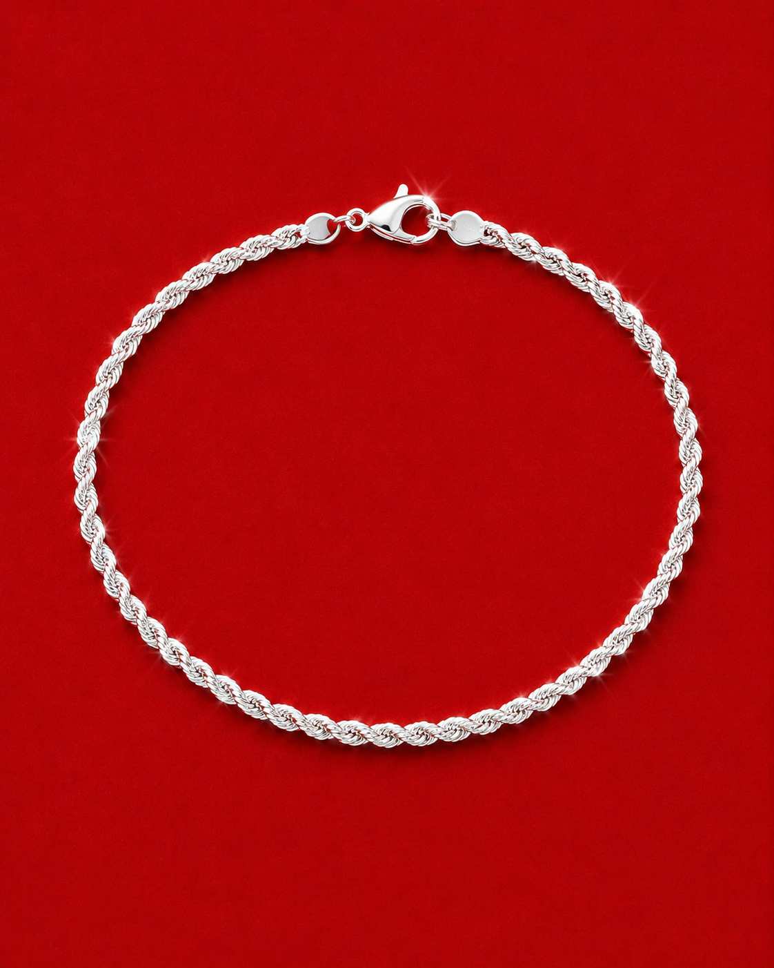 Twisted Silver Bracelet 