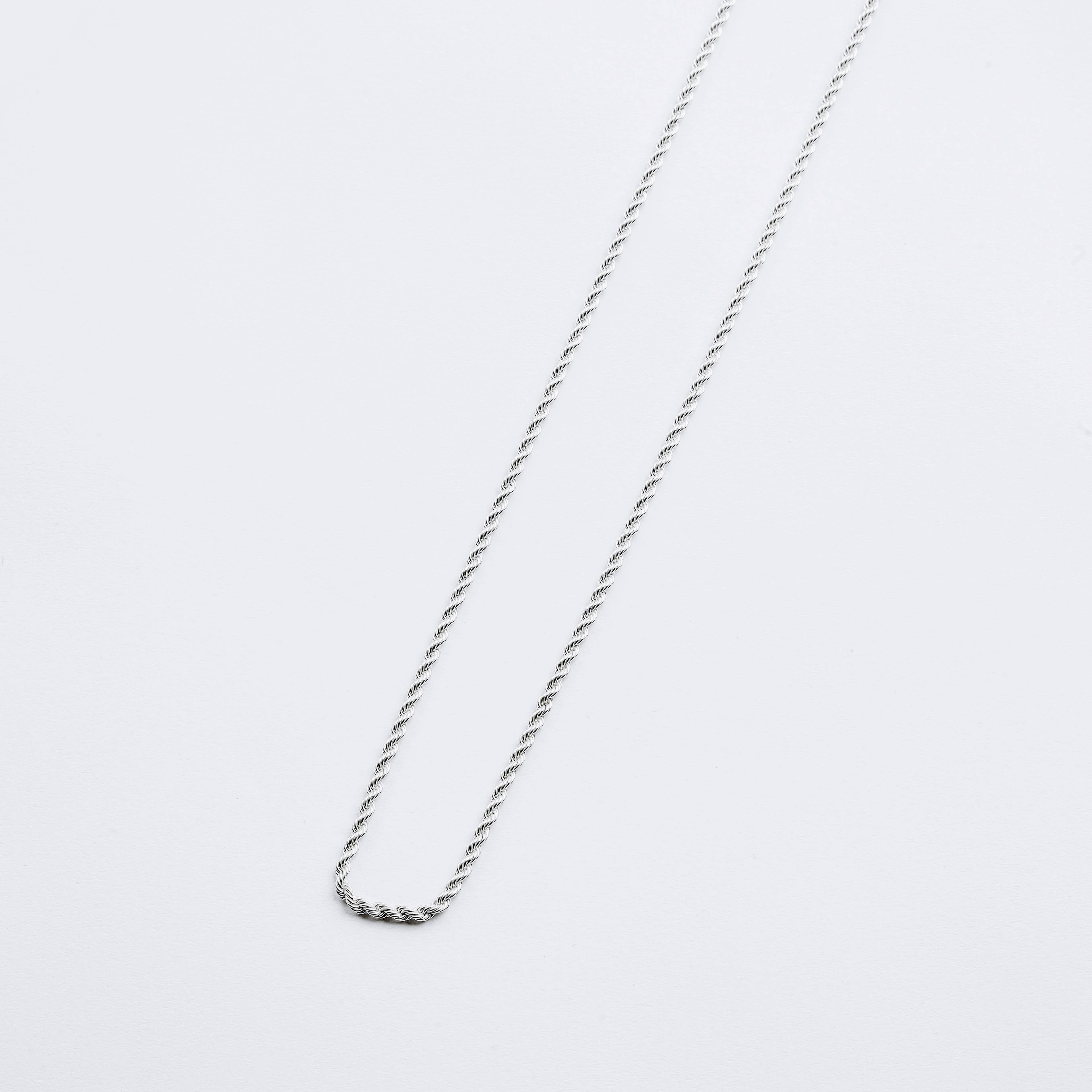 Twisted Silver Necklace
 - silver