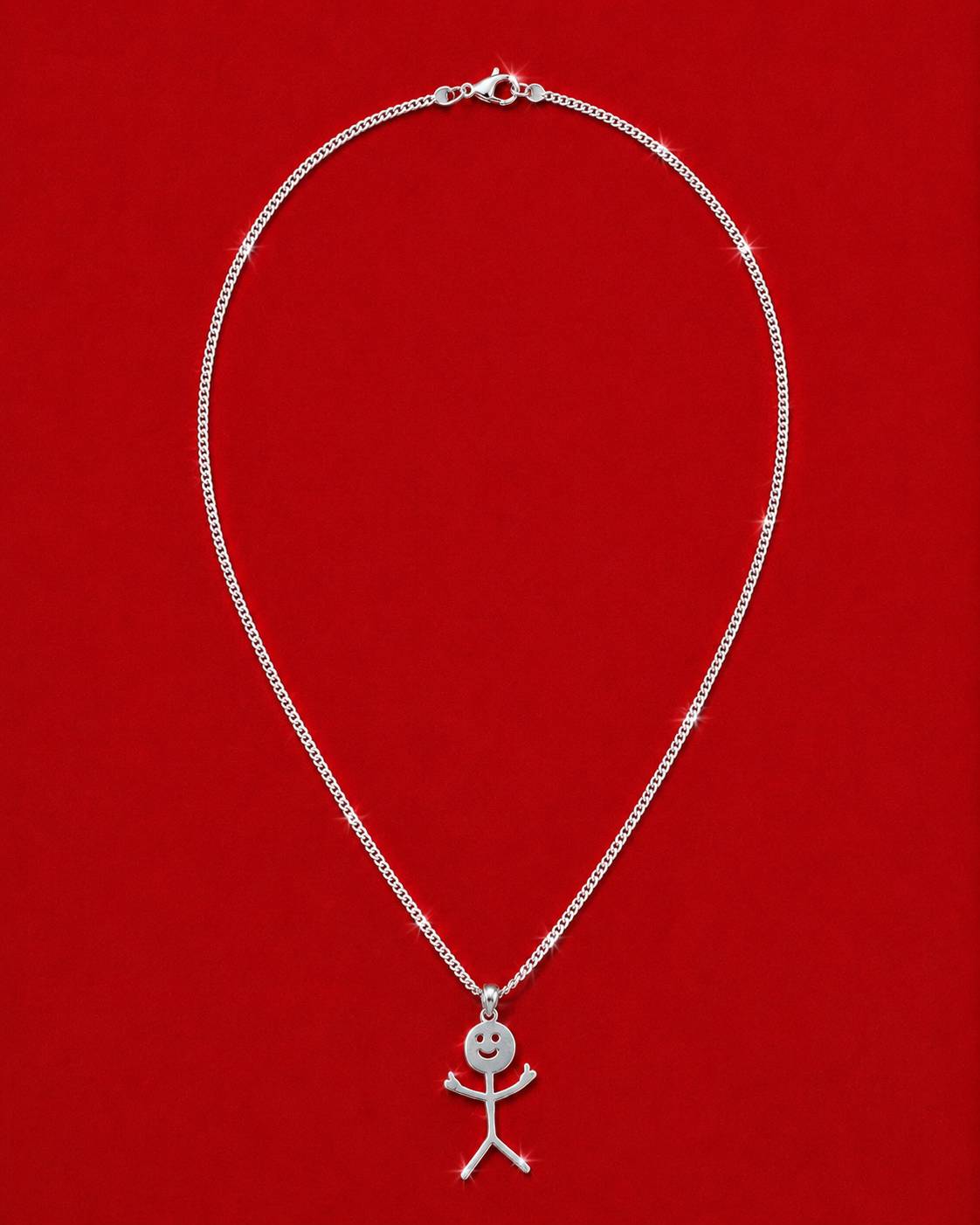 Fu*k Off Silver Necklace