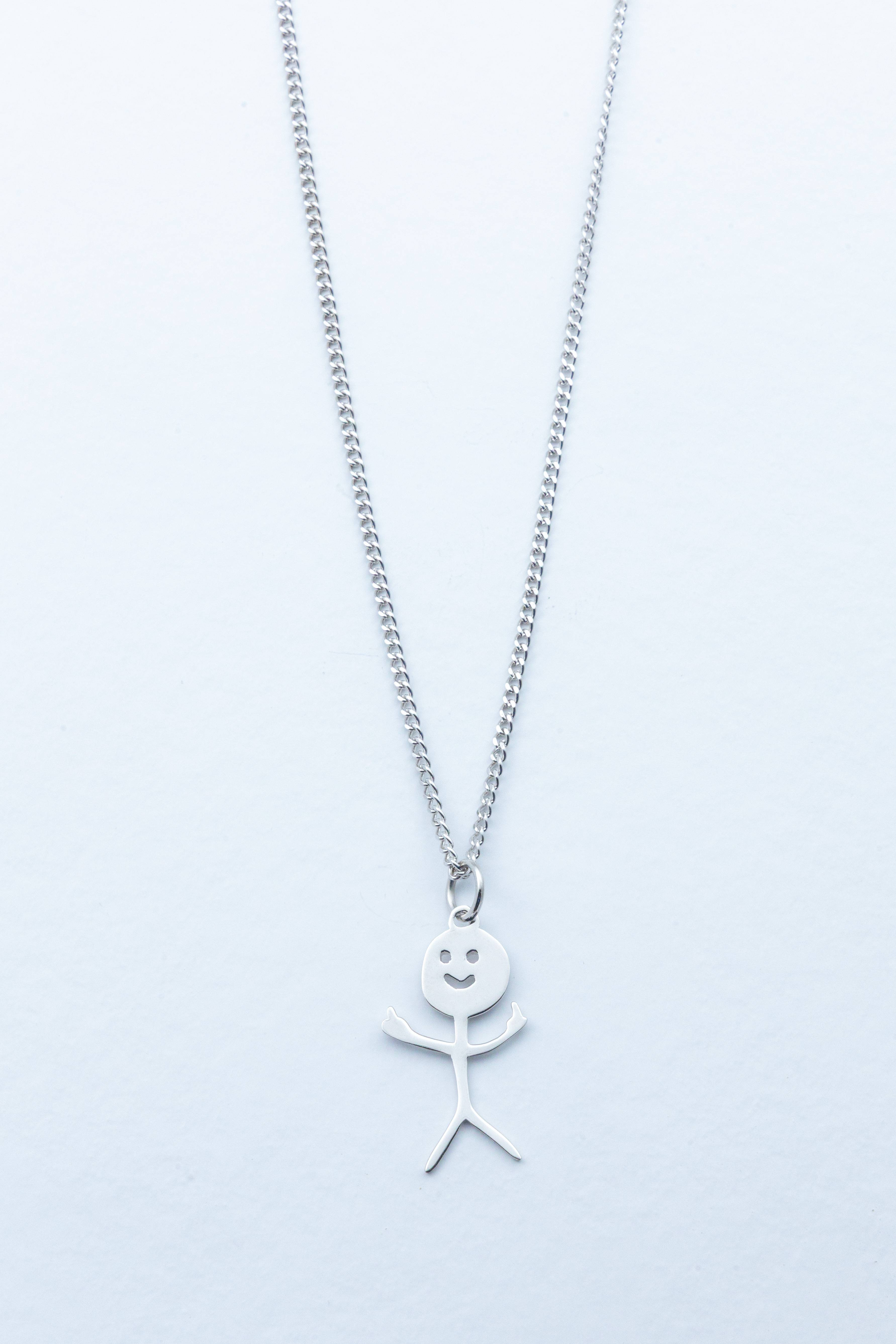 Fu*k Off Silver Necklace