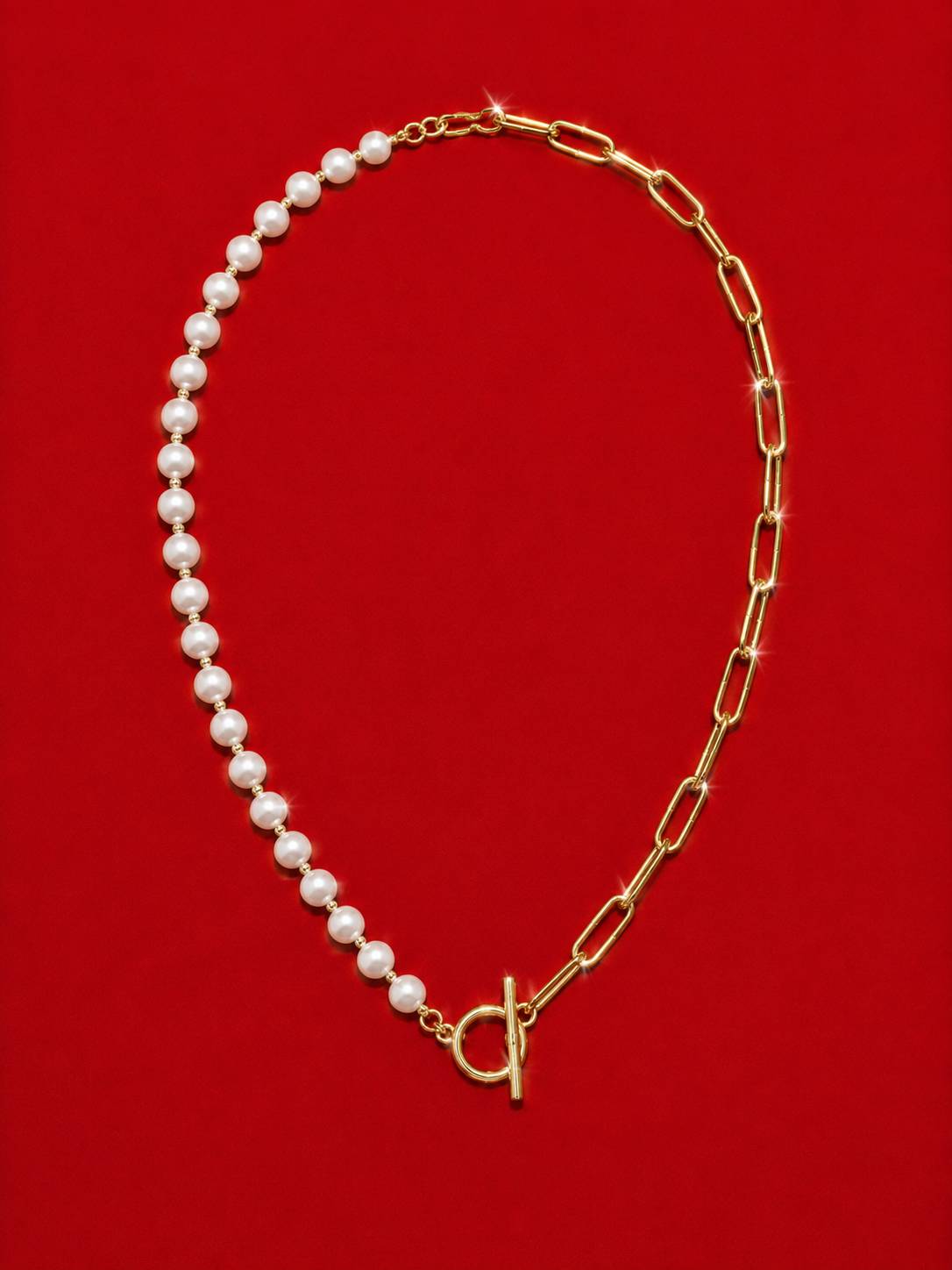 Moon with Gold Necklace
